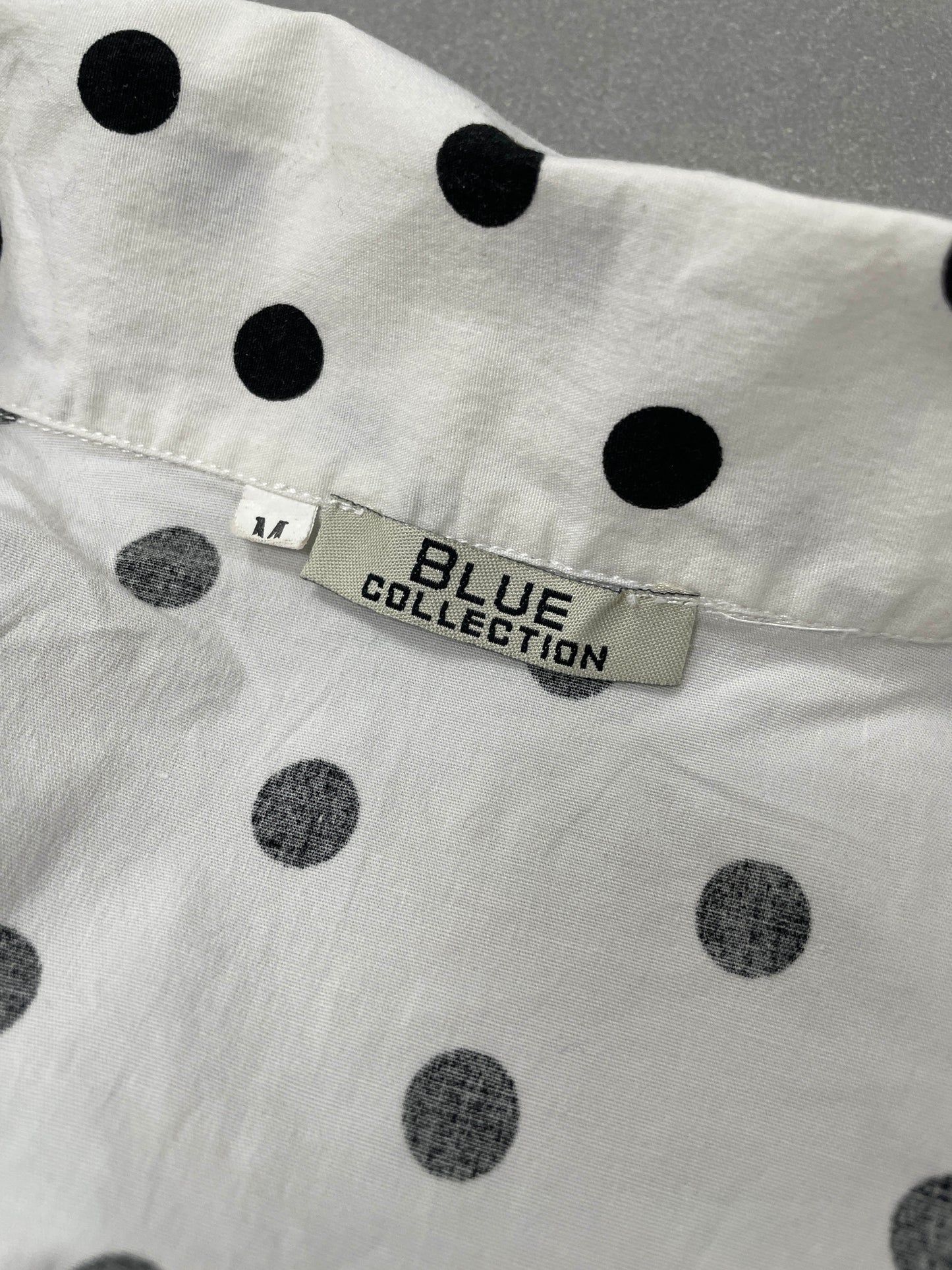 Vintage Polka Dot zip Blouse