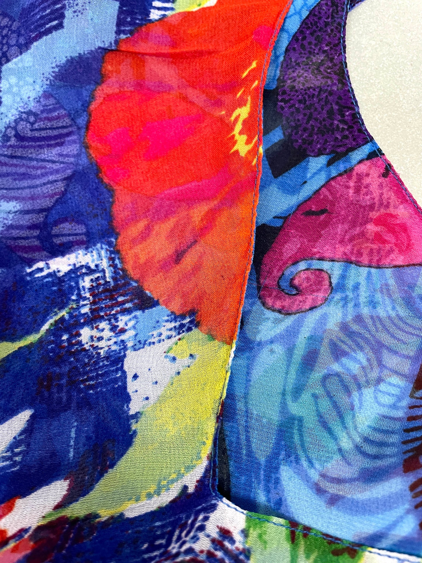 Vintage Y2K Two-Tone Reversible Floral Dress