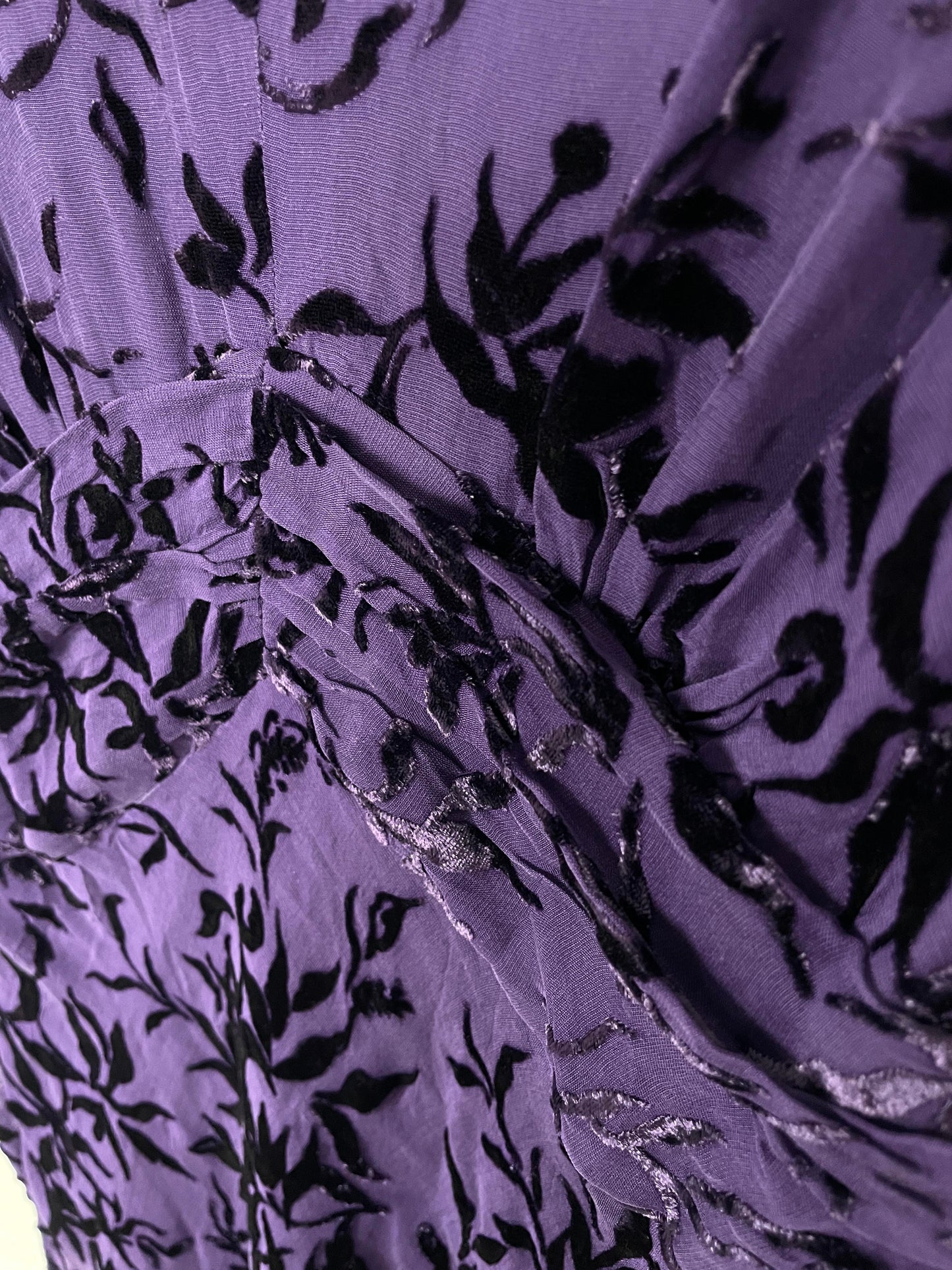 Vintage Purple Velvet Dress