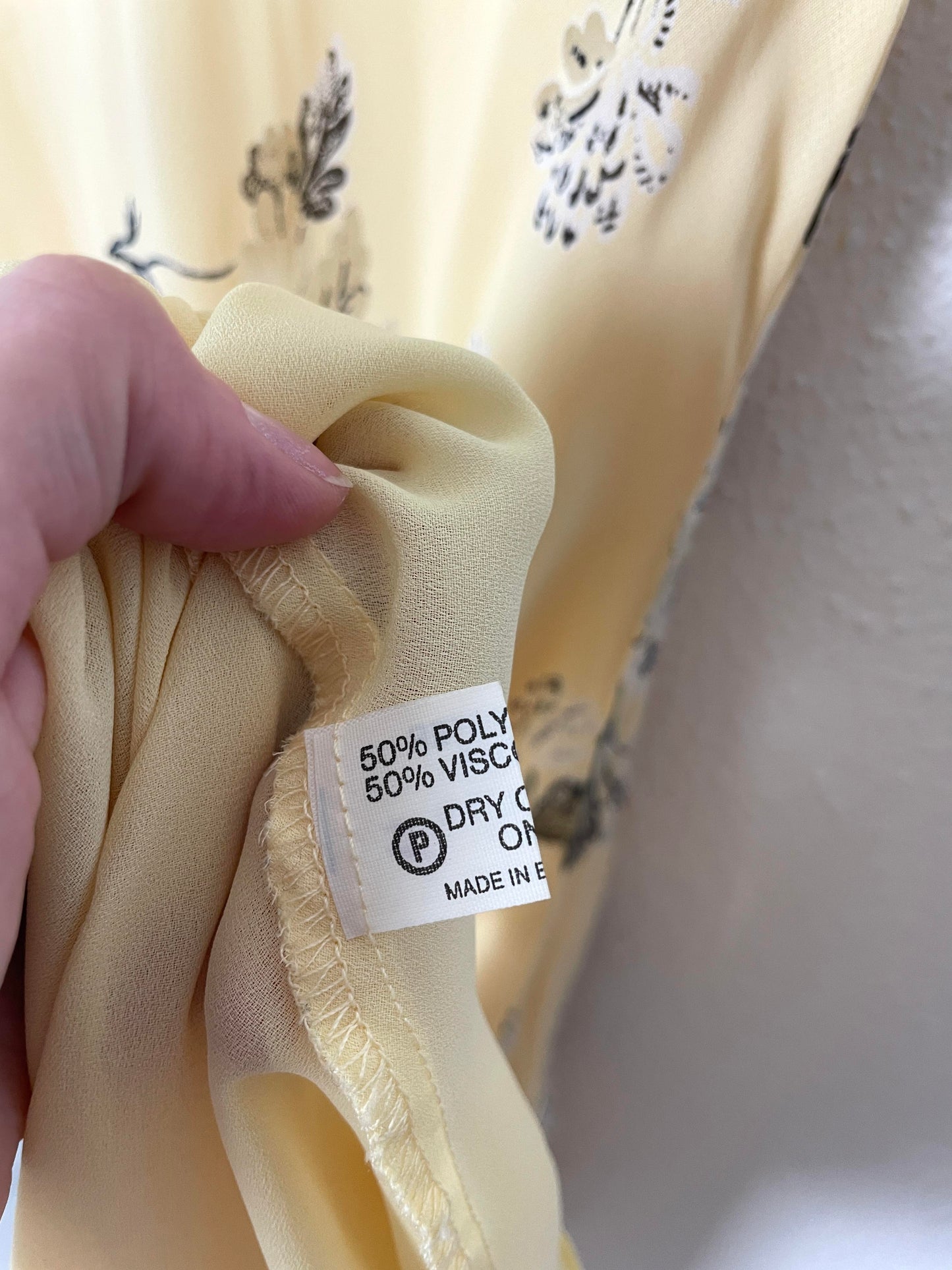 Karida Vintage yellow Floral Dress