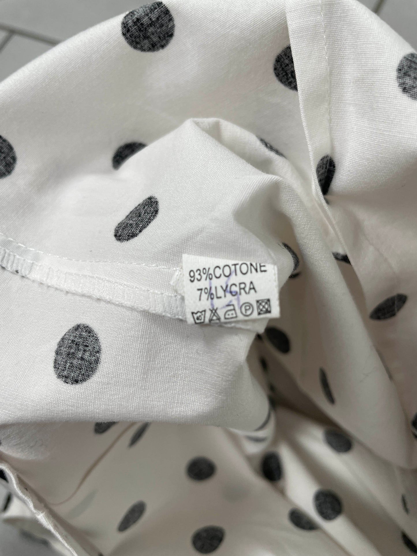Vintage Polka Dot zip Blouse