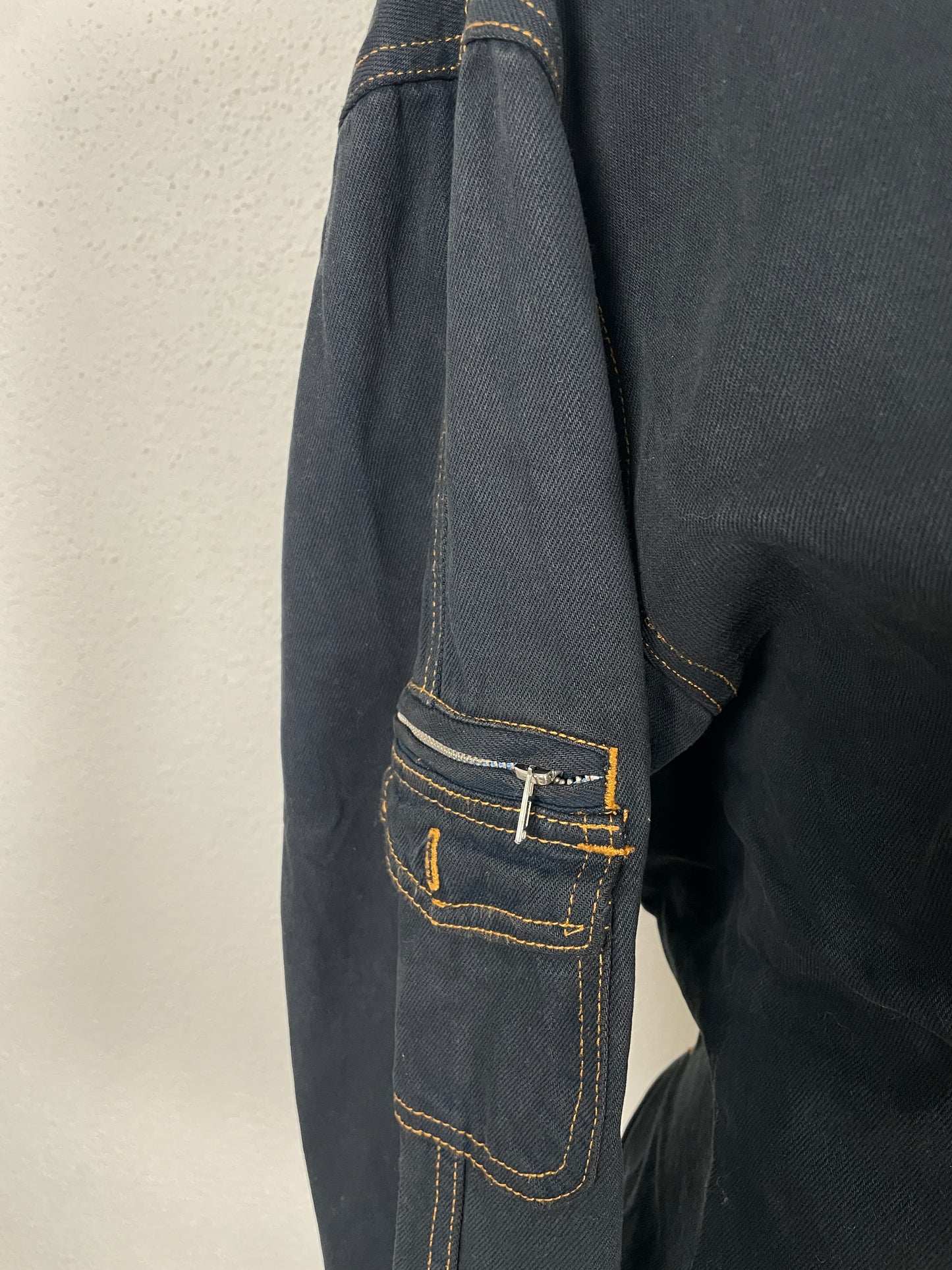 Vintage 80s Structured Denim Jacket by Together – Size 36/38