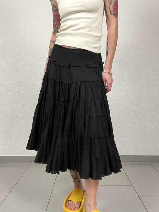 Vintage Boho Luisa Spagnoli Cotton Skirt