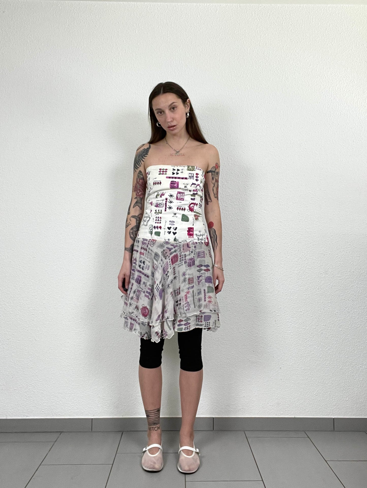 ICEBERG Vintage Print Dress