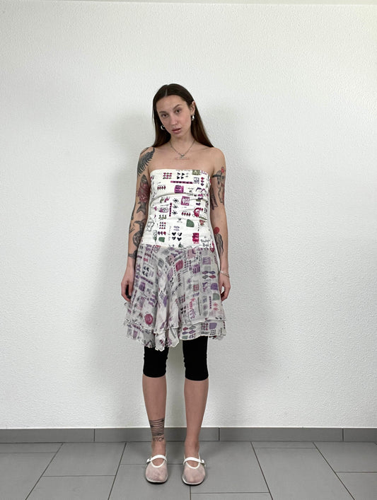 ICEBERG Vintage Print Dress