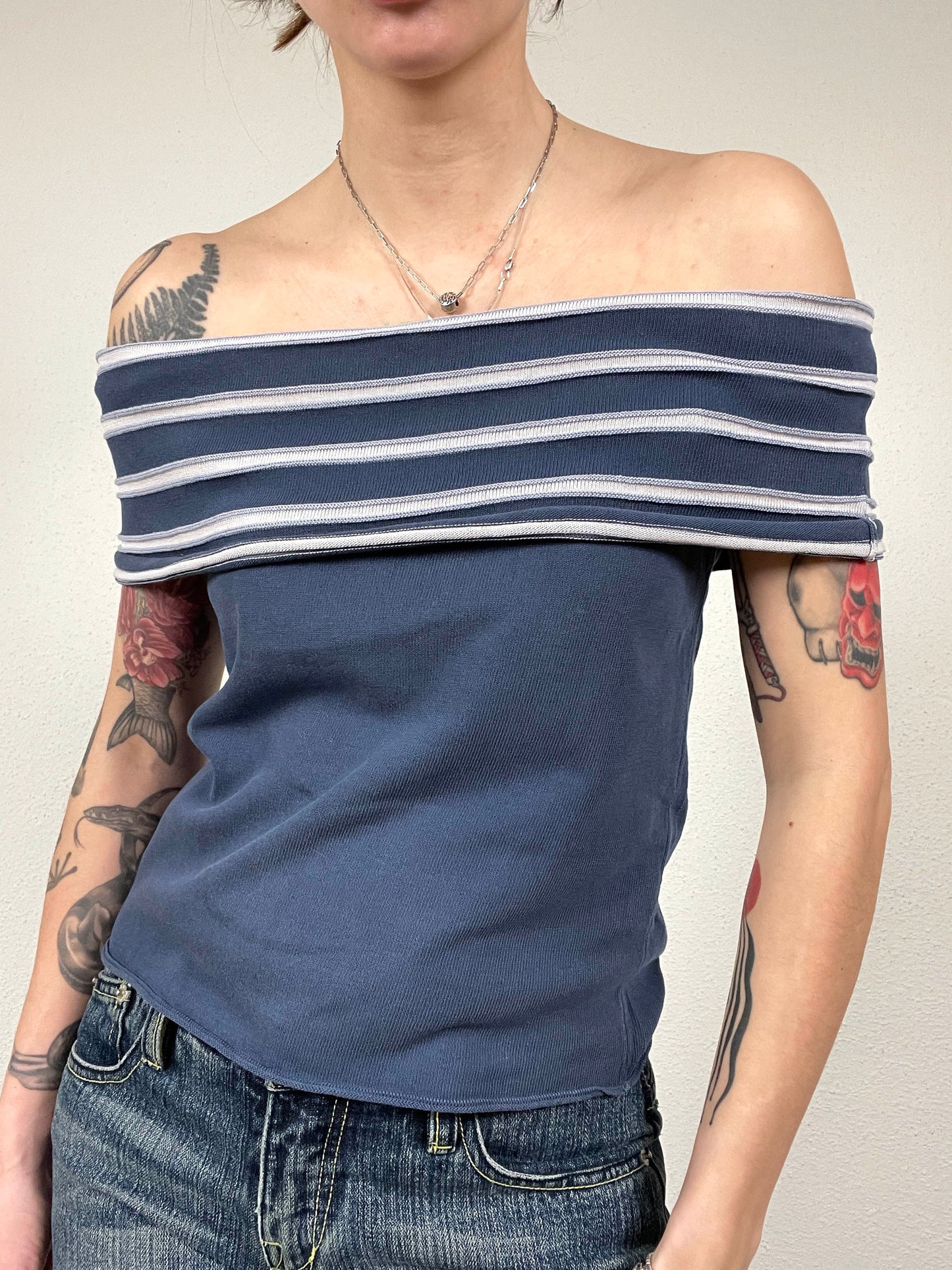 Vintage Sportmax Off-Shoulder Top
