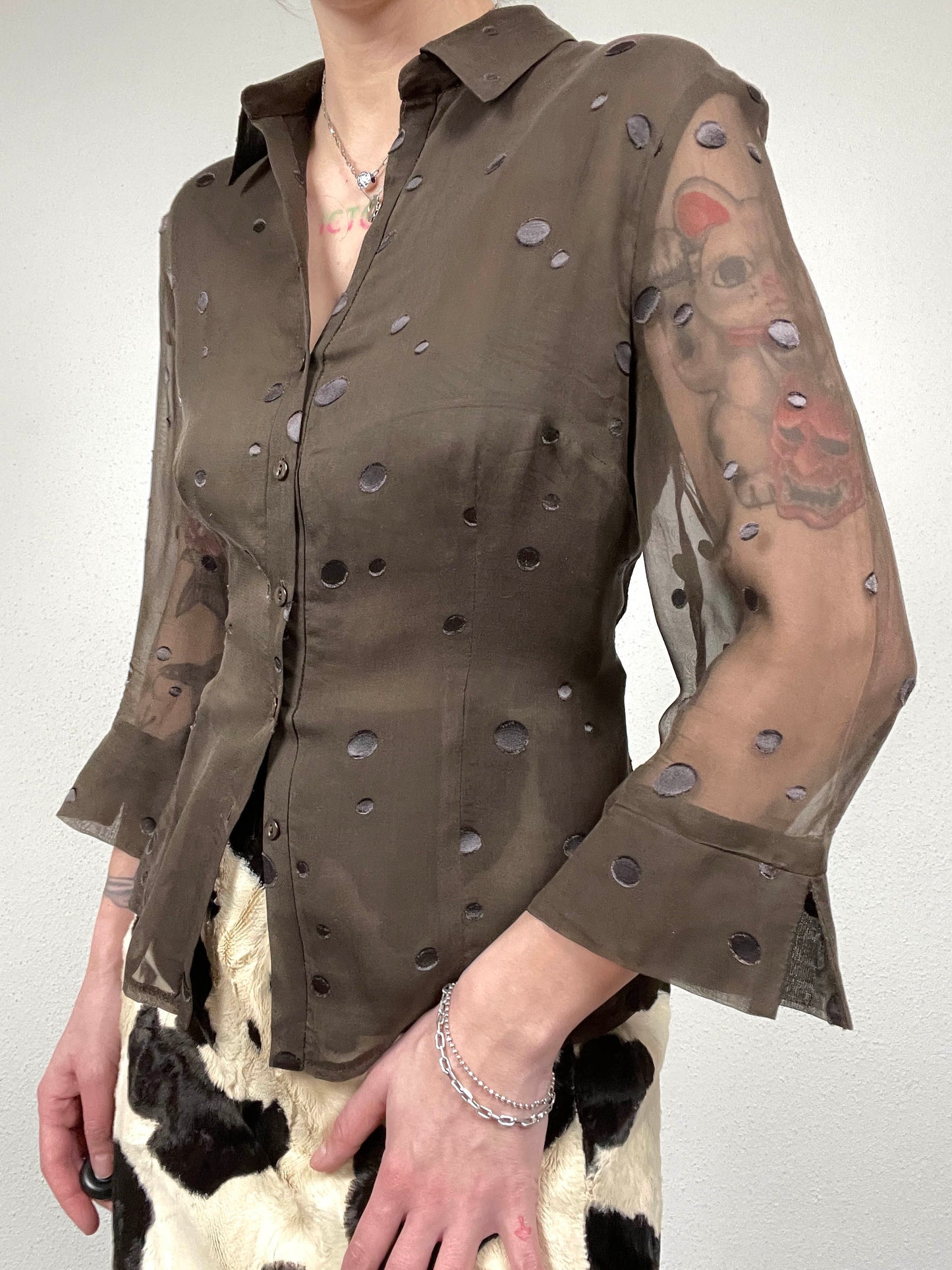 Vintage Polka Dot Blouse