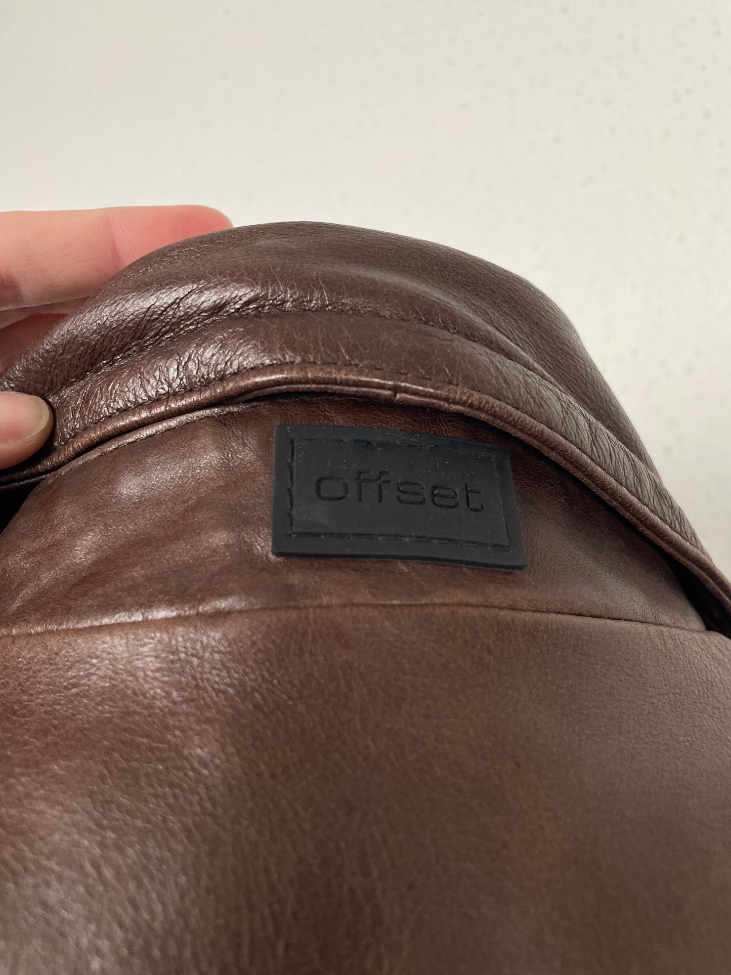 Vintage Y2K 2000s brown leather trench coat