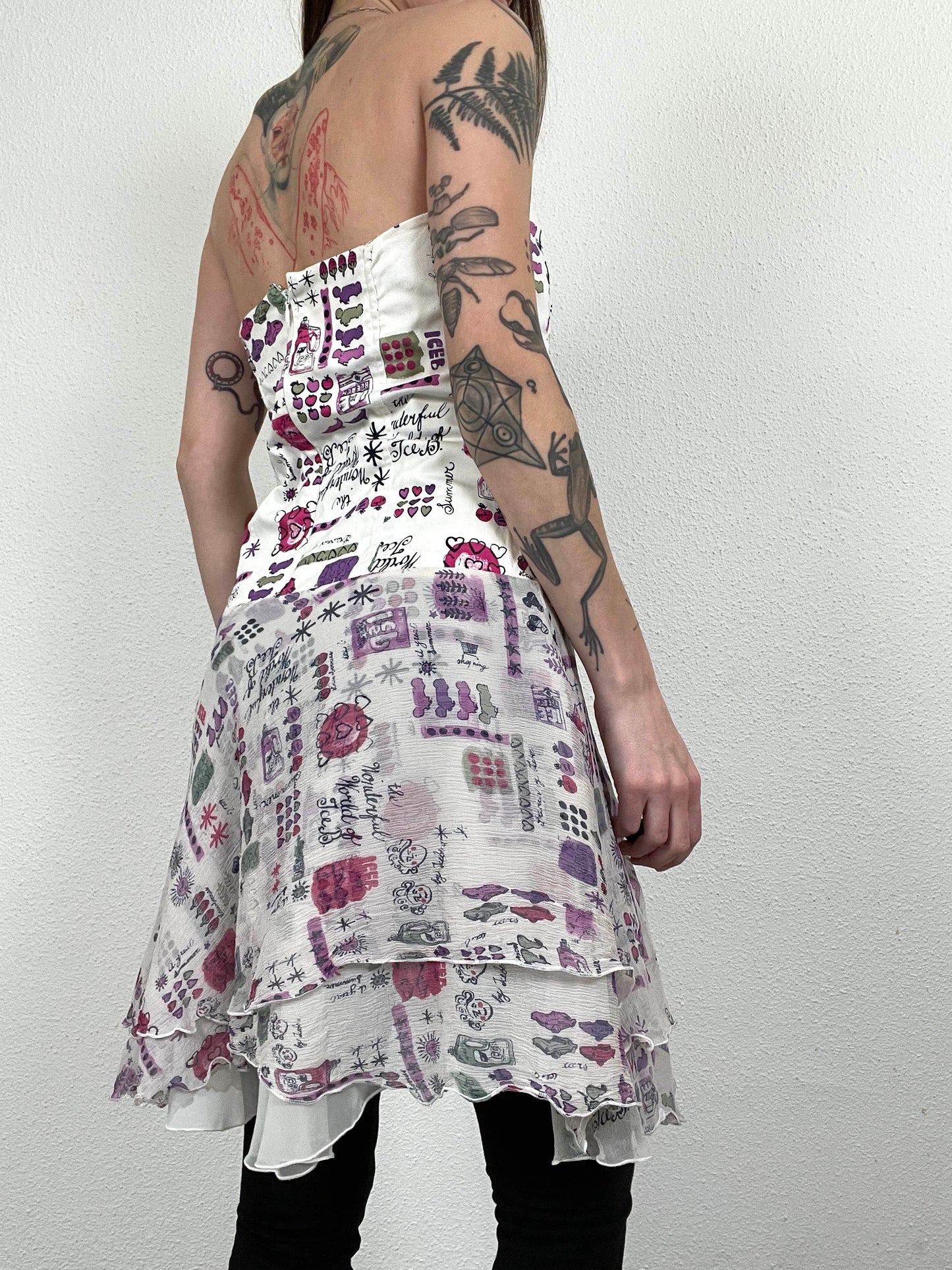 ICEBERG Vintage Print Dress