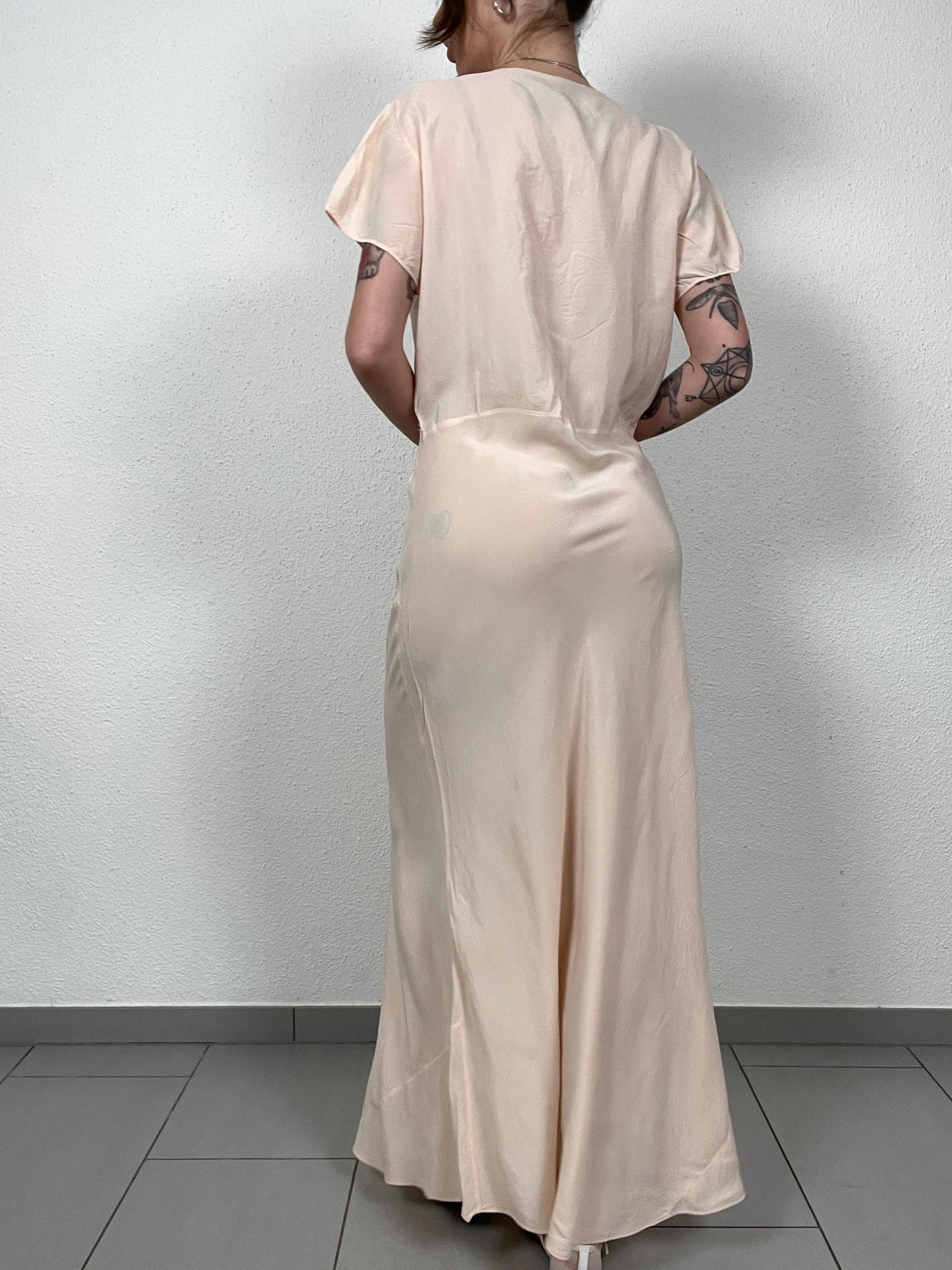 Vintage 50s Silk Dress