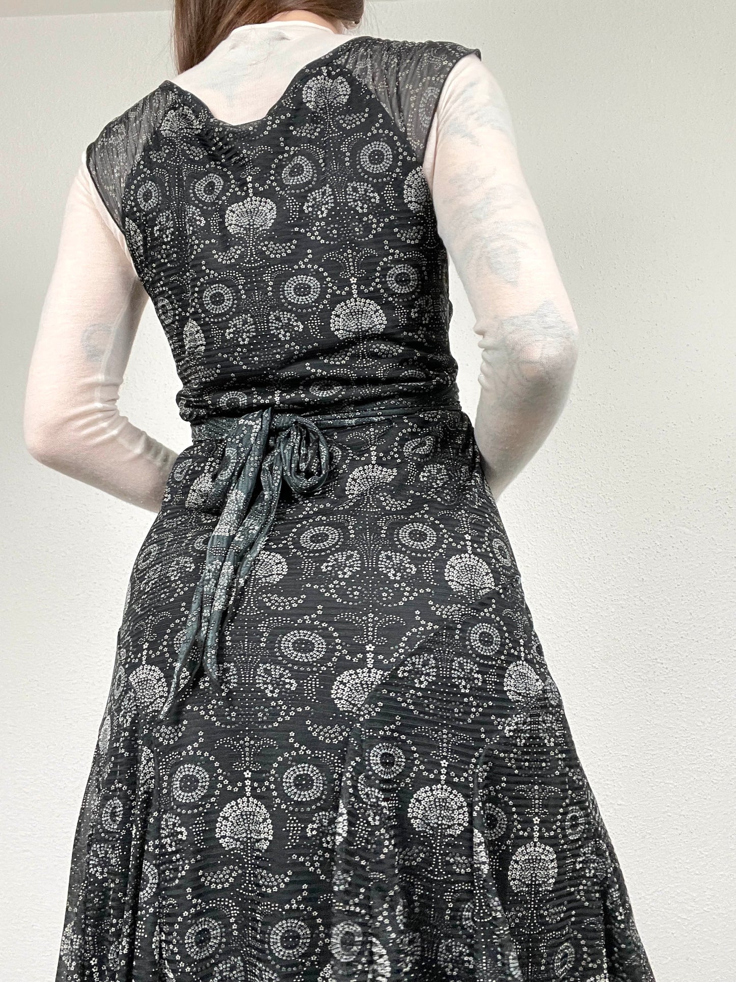 Kookai Vintage Mesh Floral Dress (00s)