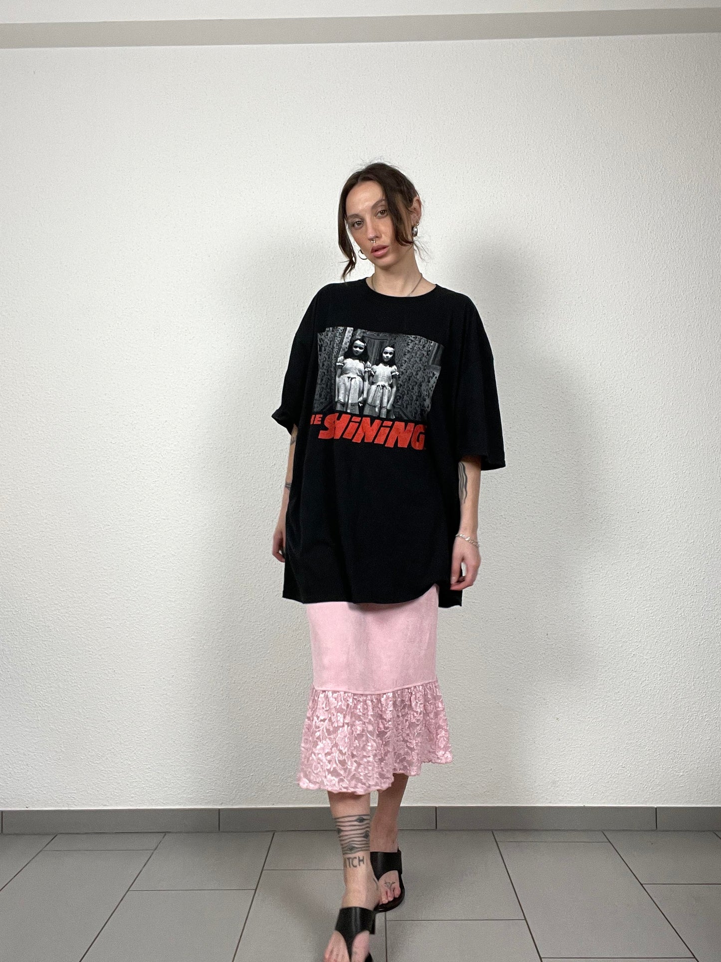Vintage Pink Midi Skirt