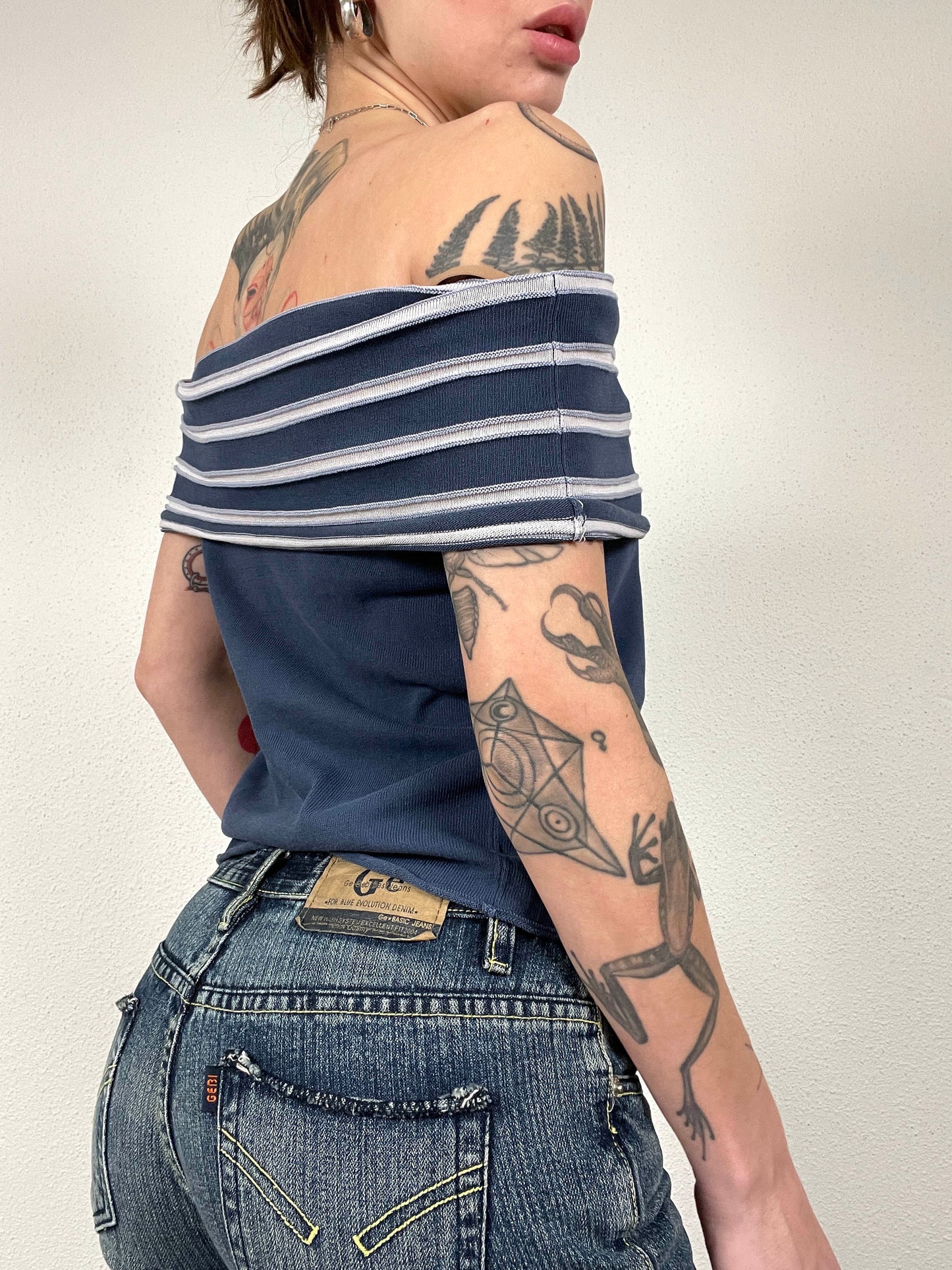 Vintage Sportmax Off-Shoulder Top