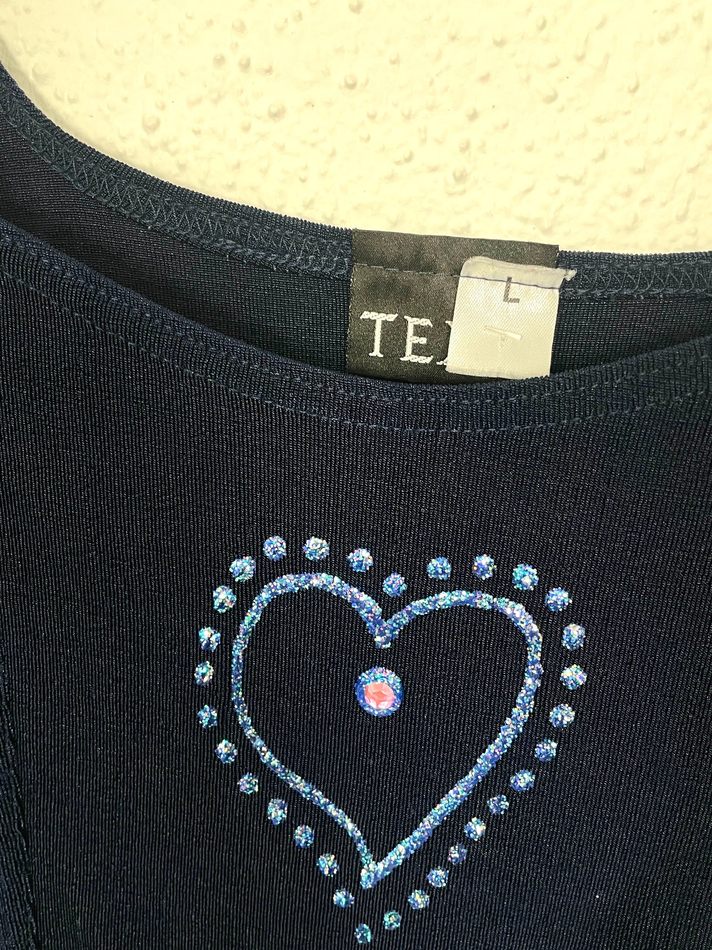 Vintage 90s Stretch Top with Rhinestones