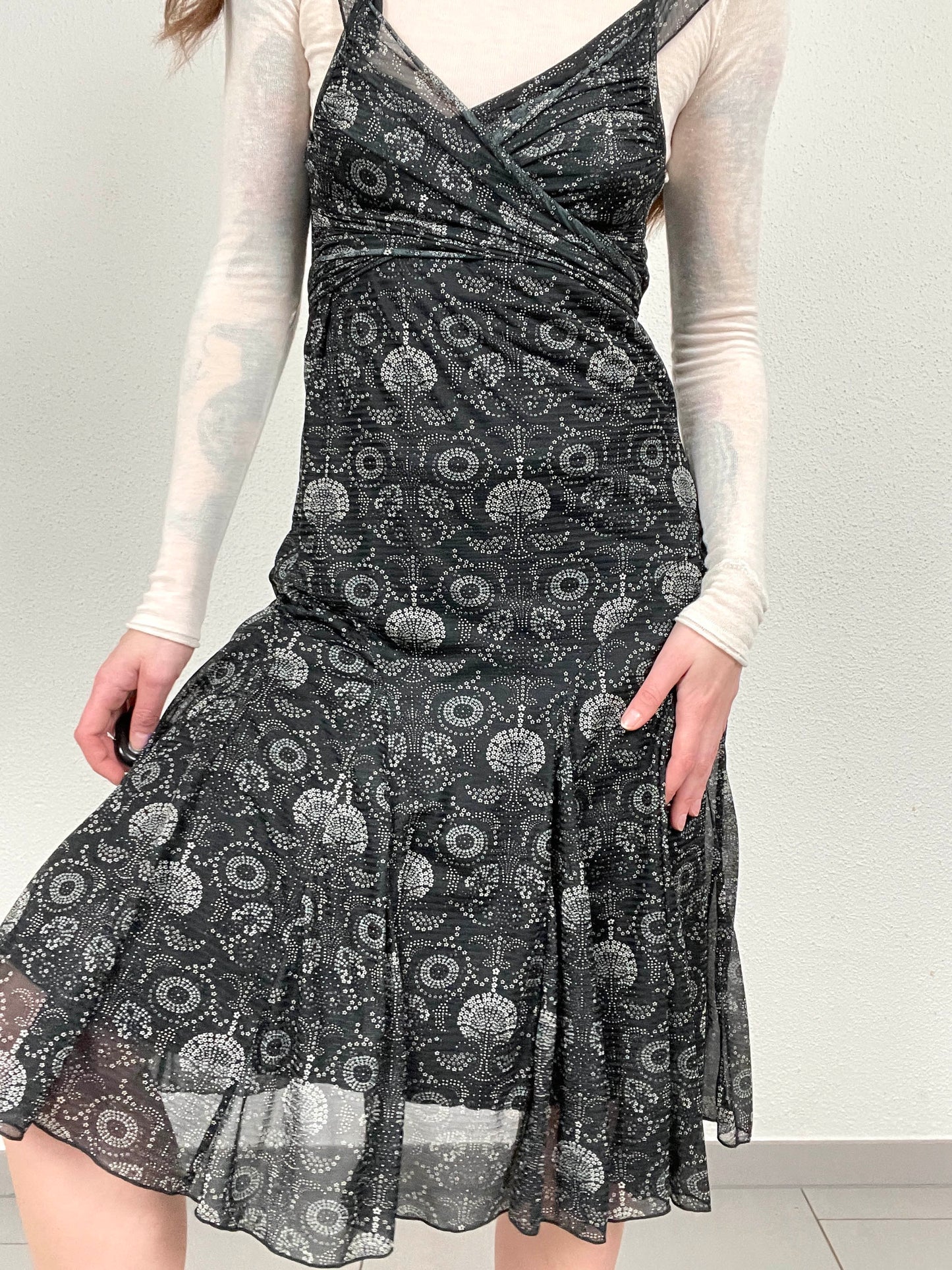 Kookai Vintage Mesh Floral Dress (00s)