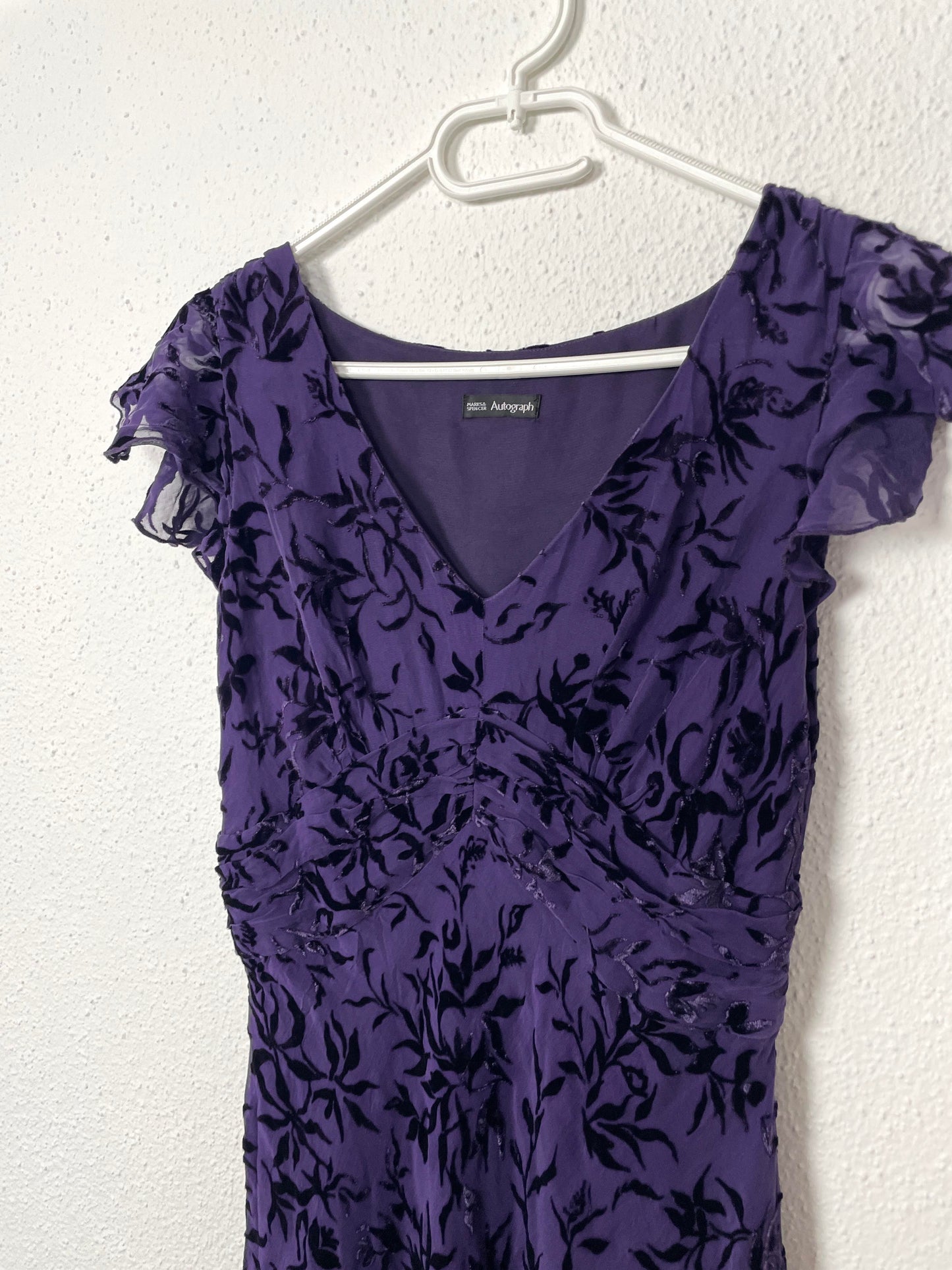 Vintage Purple Velvet Dress