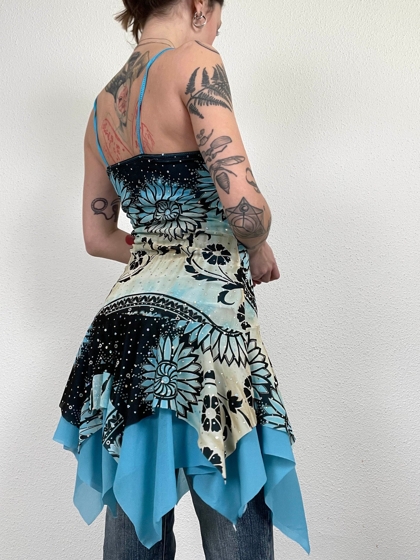 Vintage Tie-Front Dress (Early 2000s)