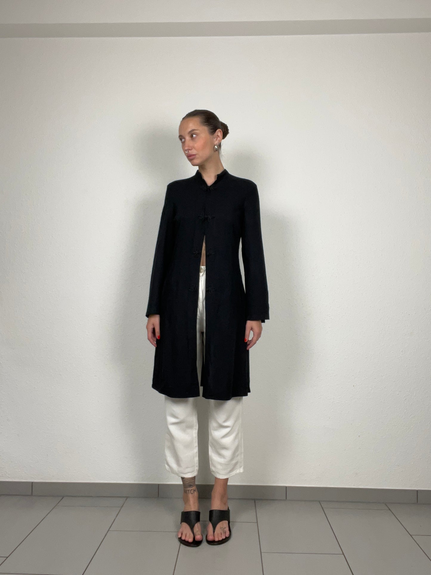 Vintage MaxMara White Linen Blend Trousers – Made in Italy
