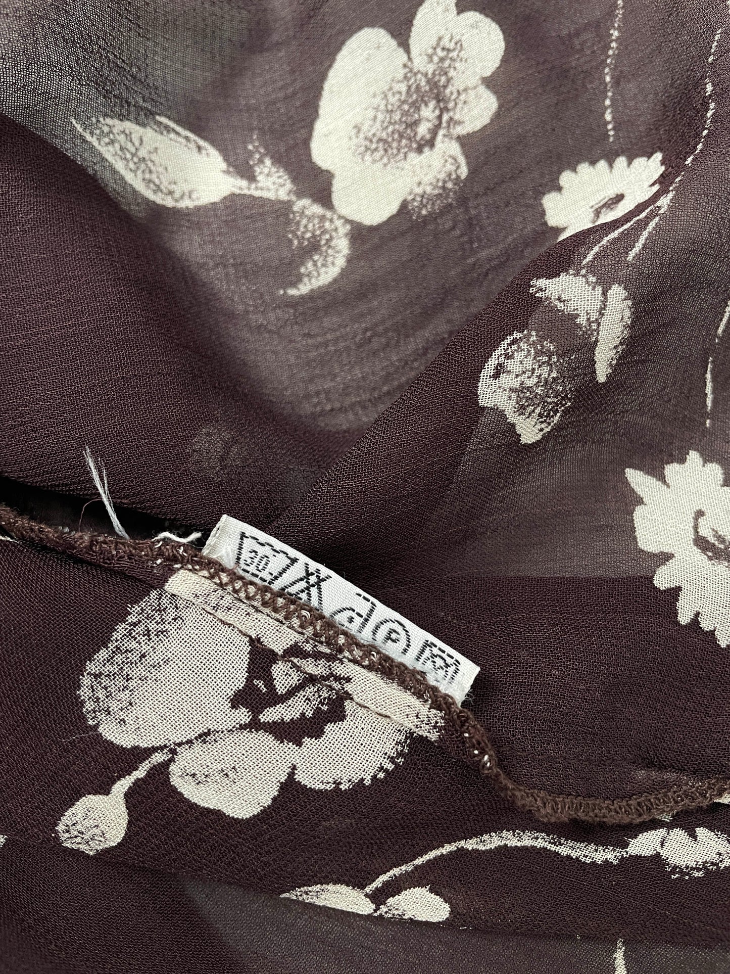 Vintage Floral Sheer Blouse