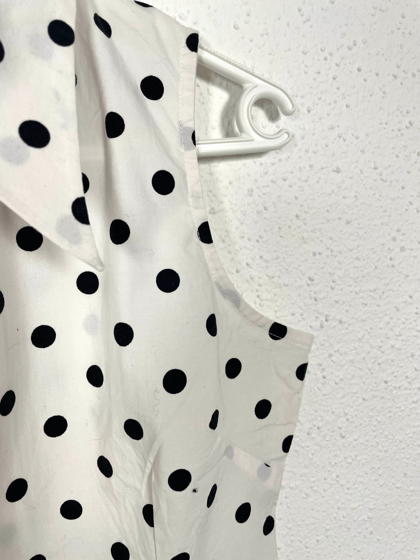 Vintage Polka Dot zip Blouse