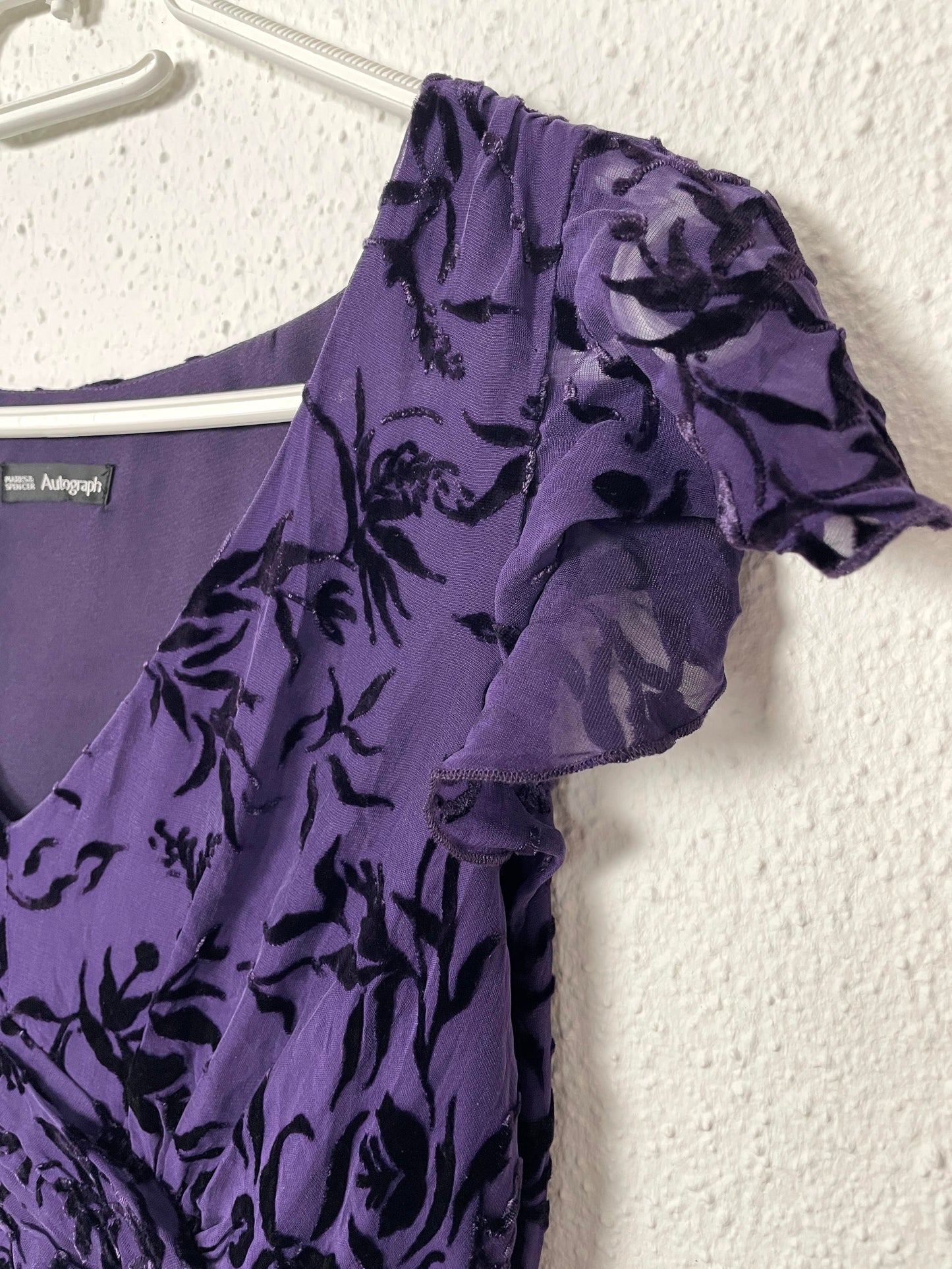 Vintage Purple Velvet Dress