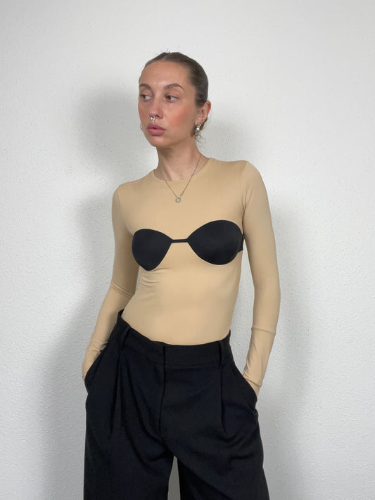 Maison Martin Margiela x H&M Nude Illusion Bodysuit – Size XXS–XS