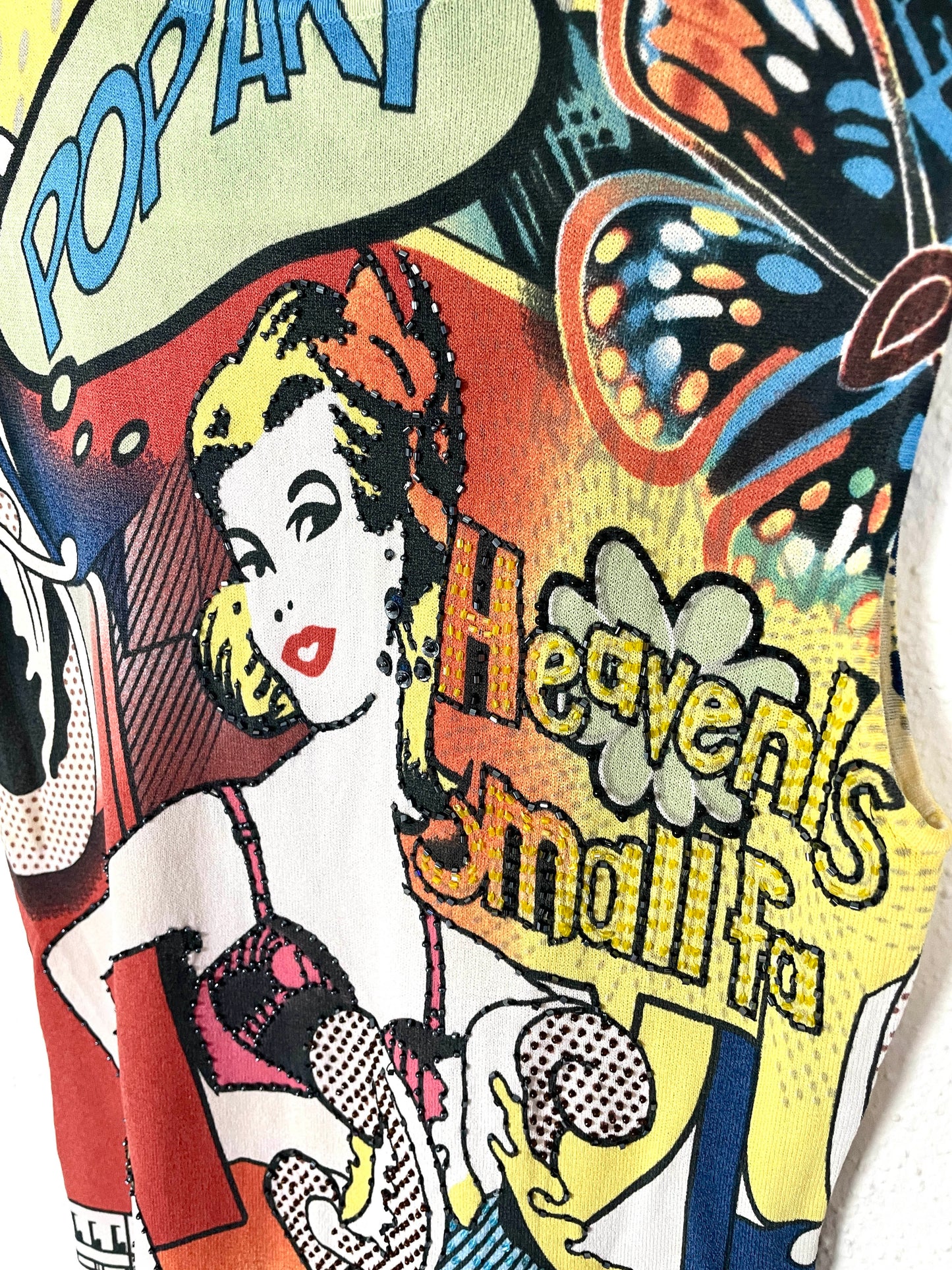 Vintage Pop Art Printed Top