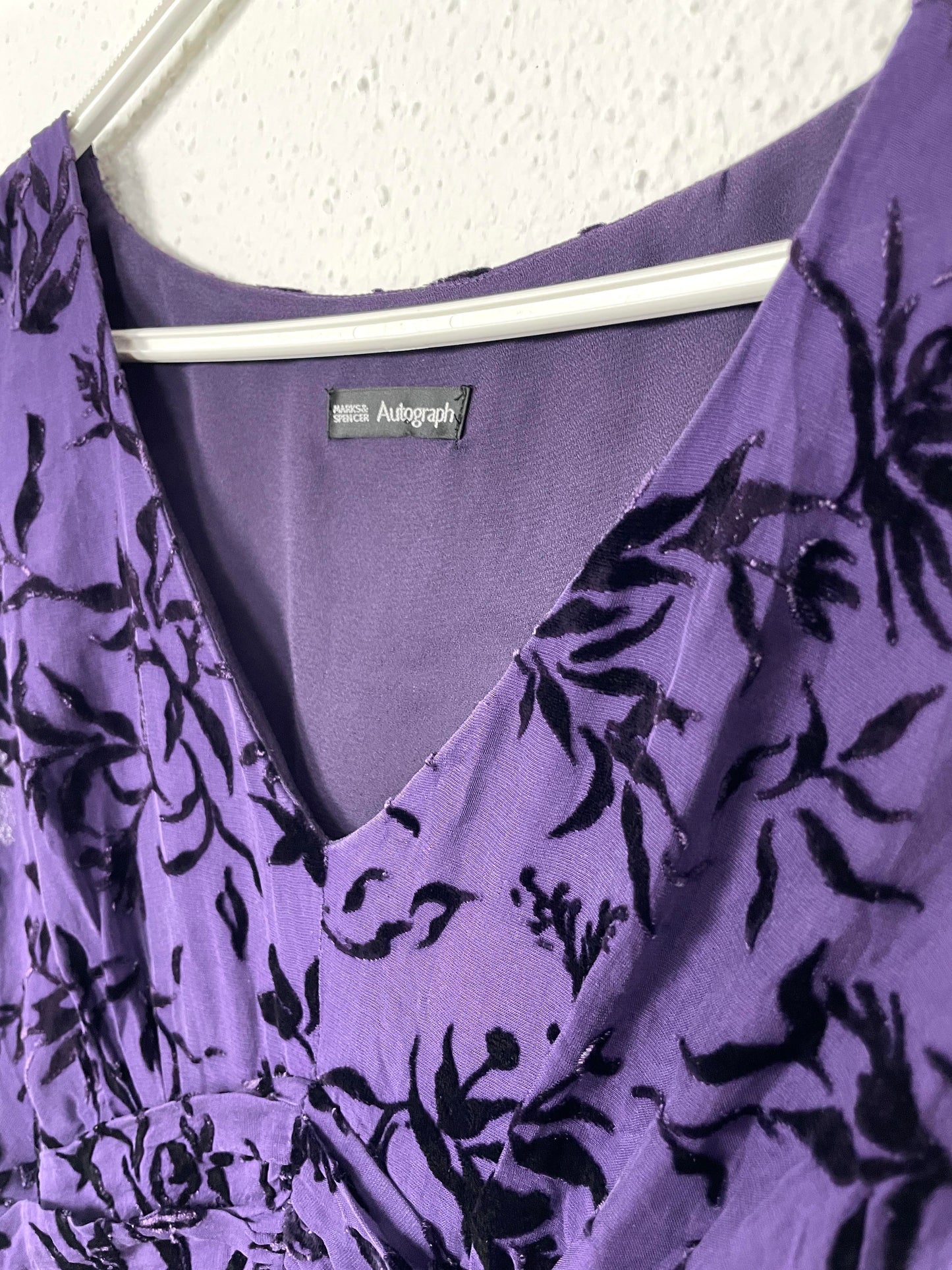 Vintage Purple Velvet Dress