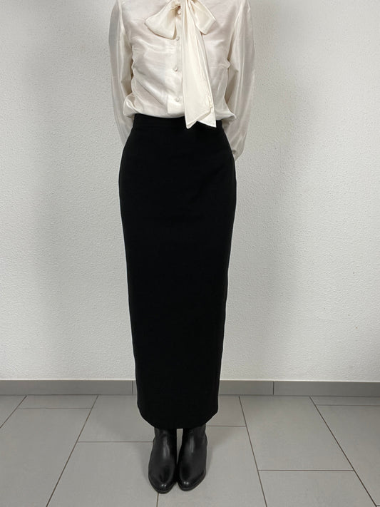 Vintage Black Maxi Skirt by Wallis – Size UK 10