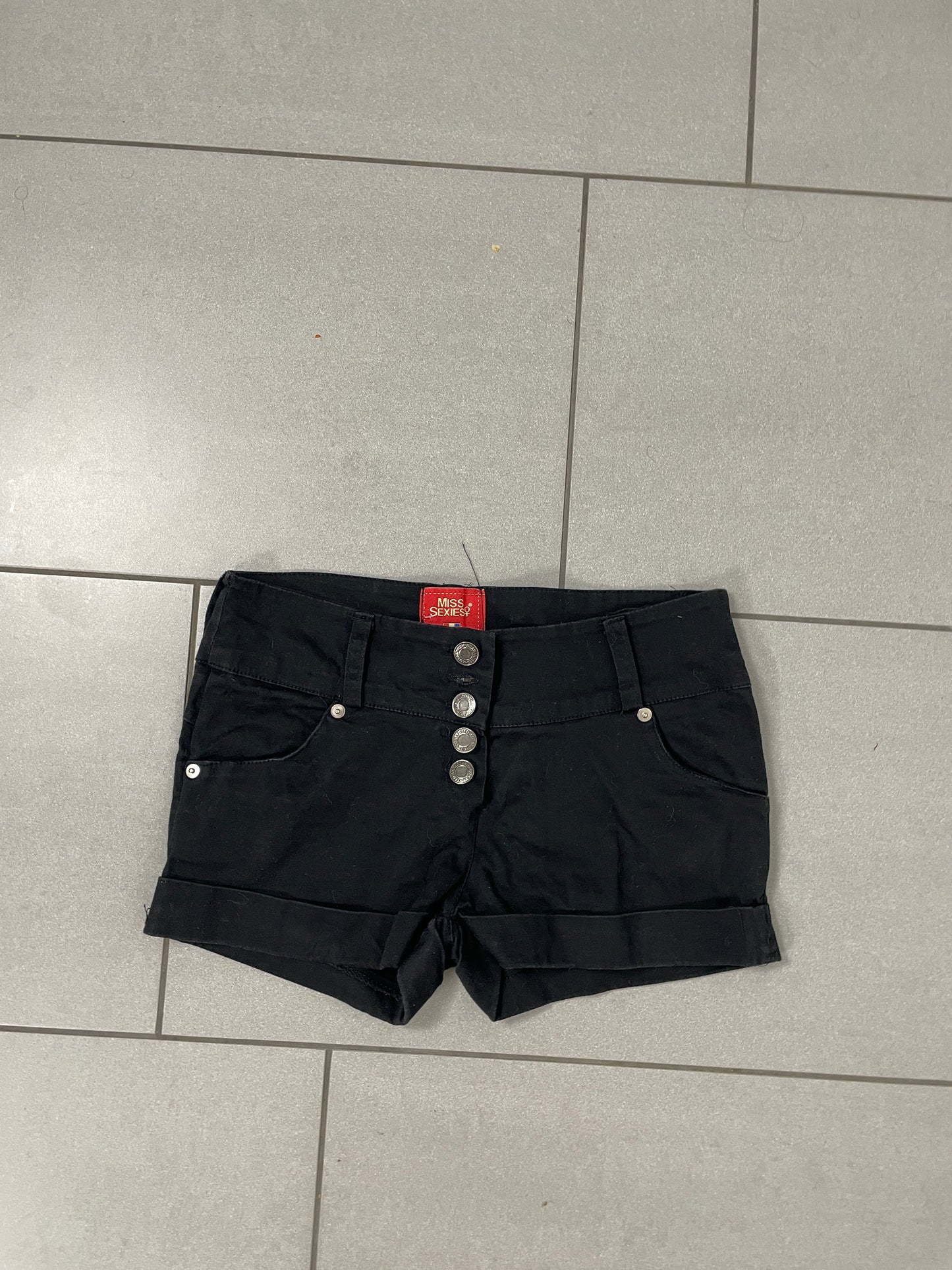 Y2K Black Mini Shorts