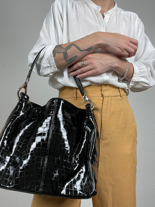 Vintage 2000s Patent Shoulder Bag