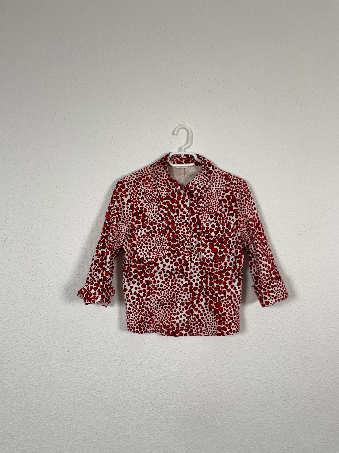 Y2K Rosner Red Heart Print Two-Piece Set