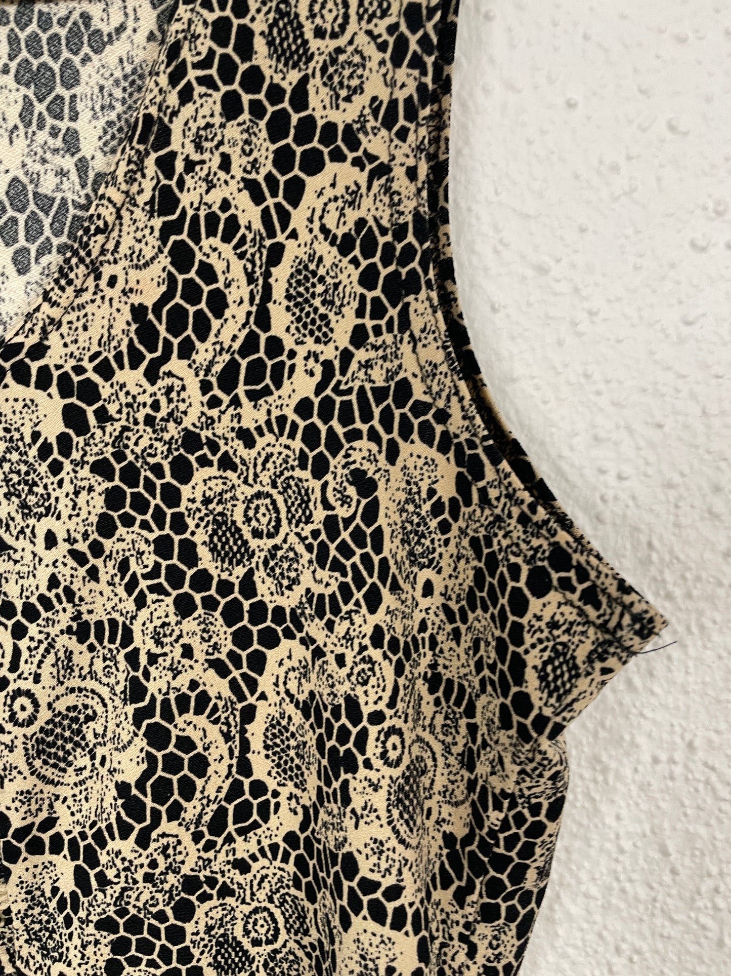 Vintage Y2K Lace Print Top
