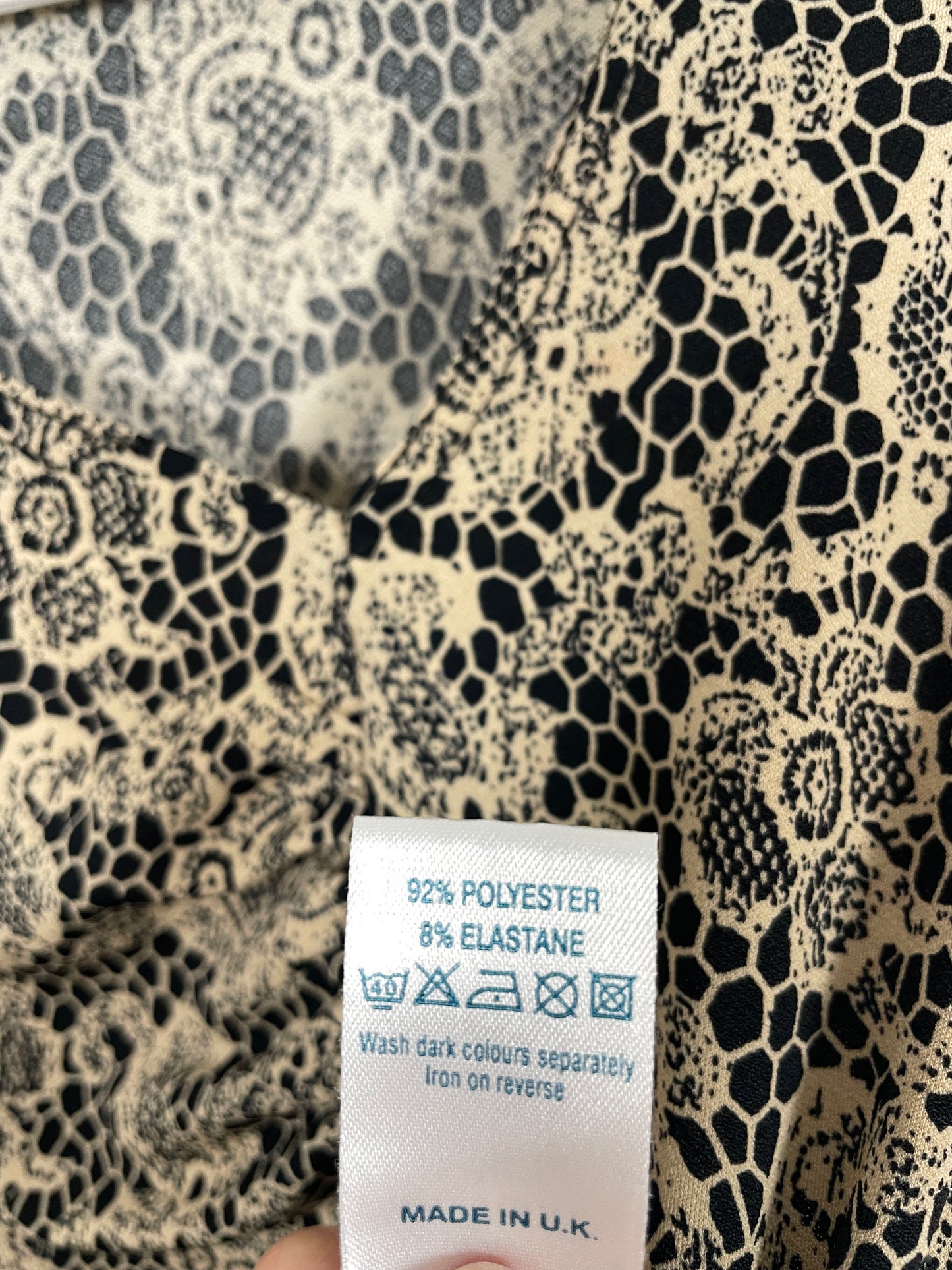 Vintage Y2K Lace Print Top