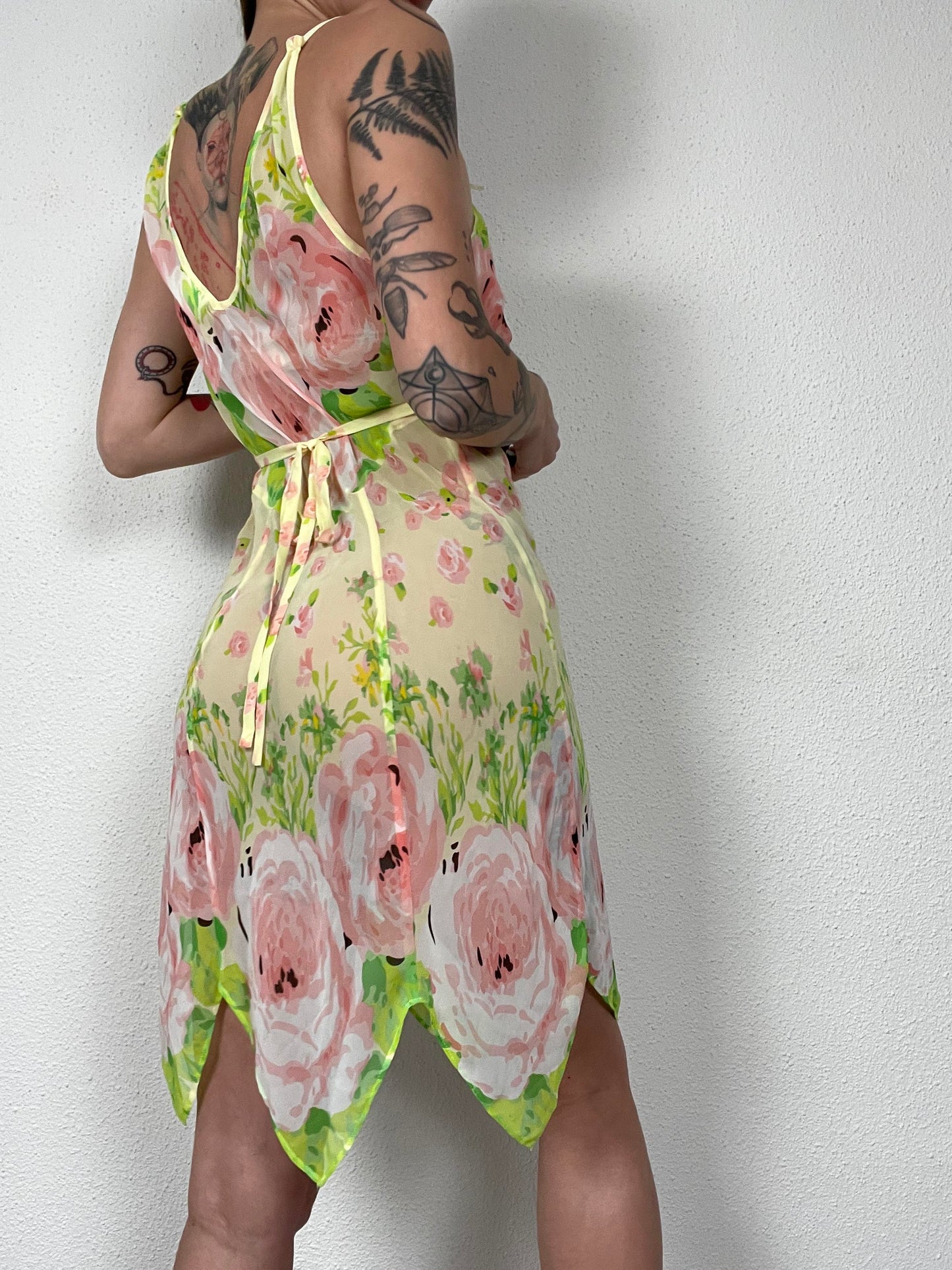 Vintage Y2K Floral Slip Dress