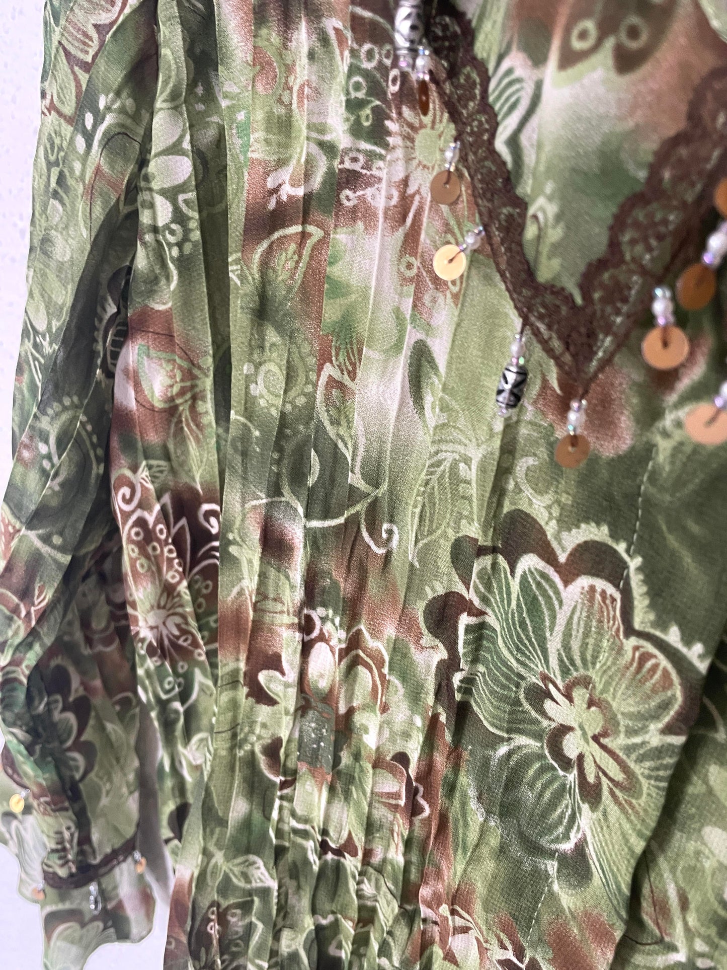 Vintage Y2K Floral Blouse
