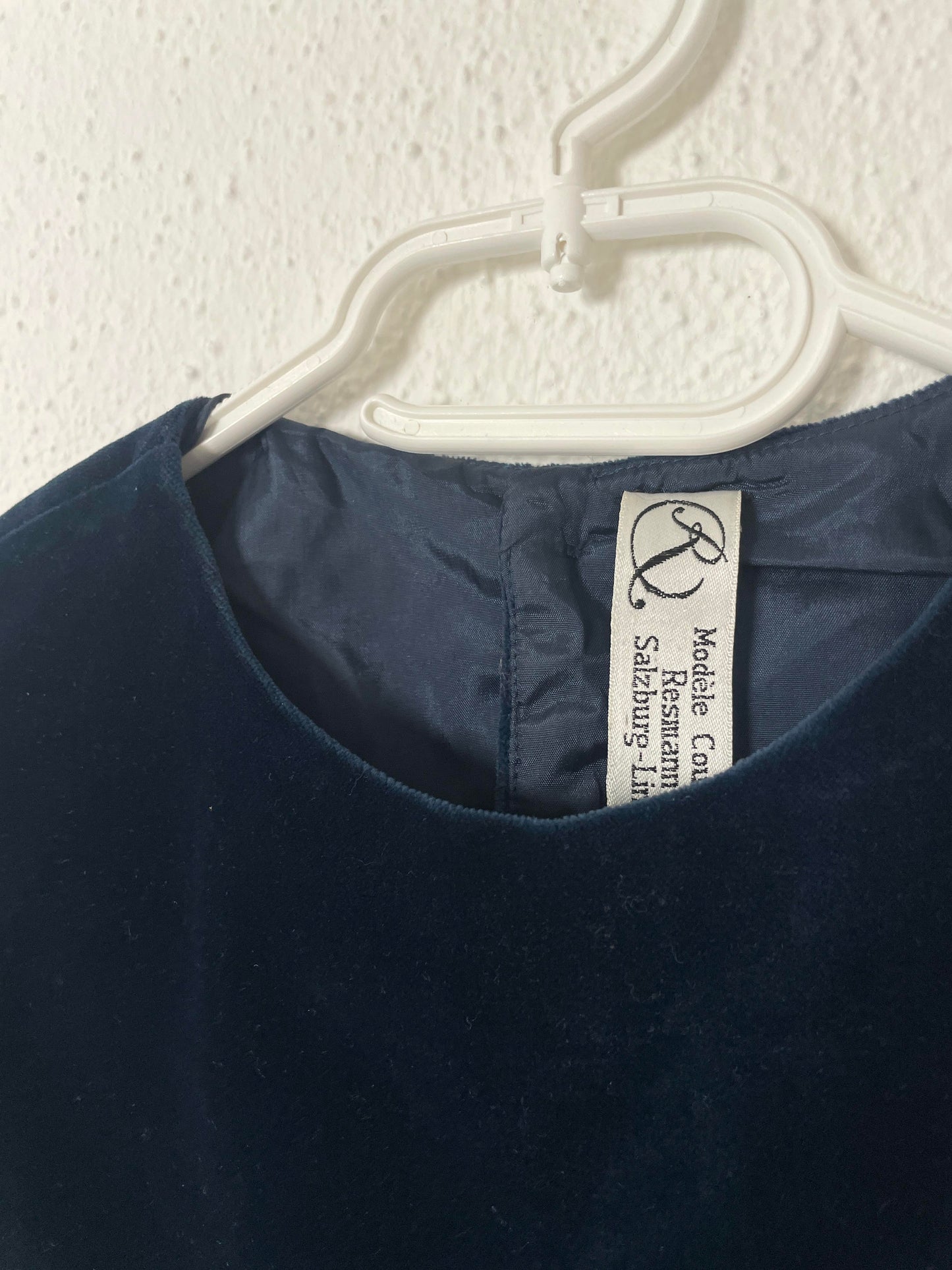 Vintage Velvet Top Modele Couture