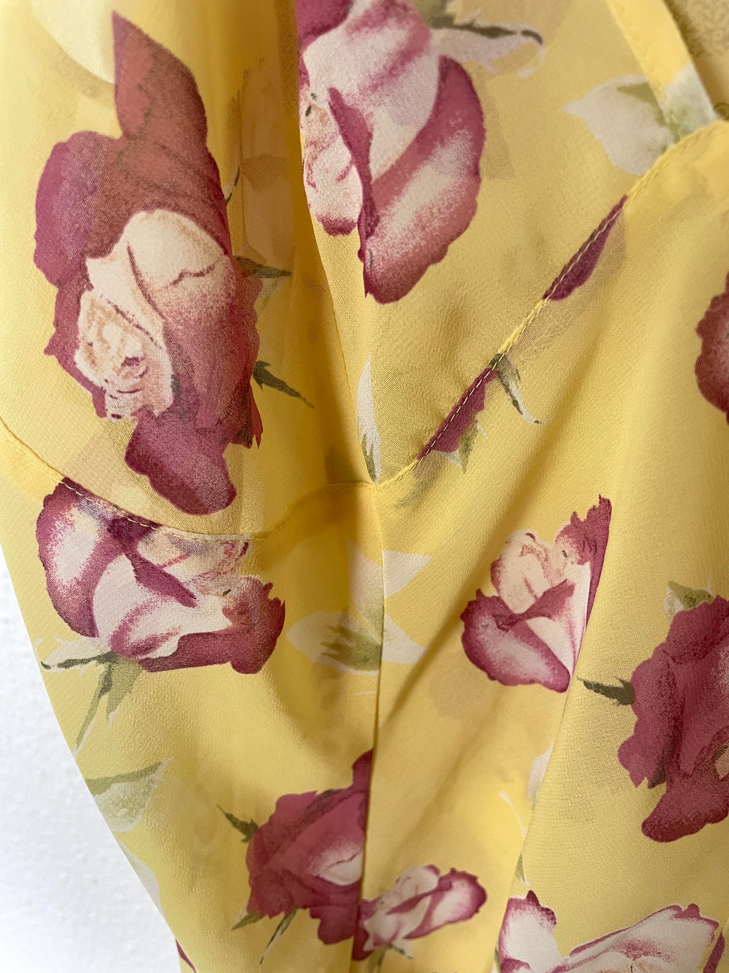Yellow Rose Slip Dress