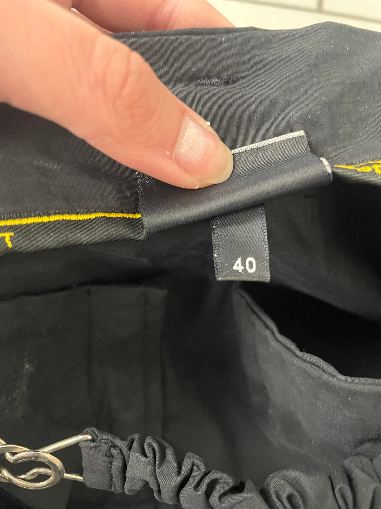 Trussardi Sport Black Midi Skirt