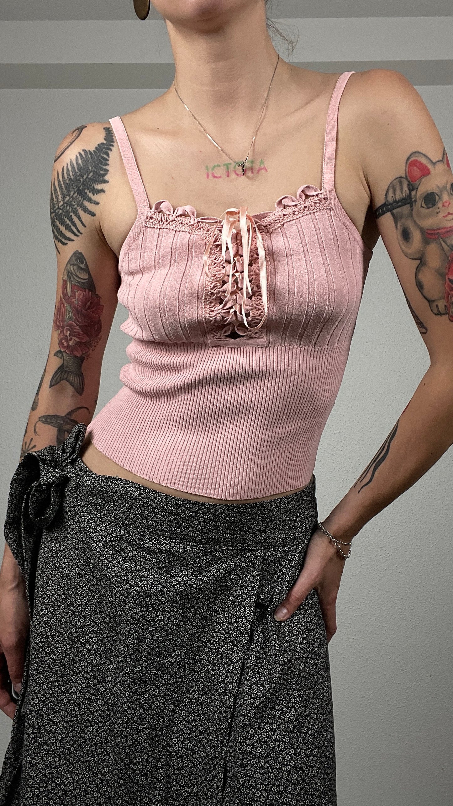 Blumarine Pink Knit Top