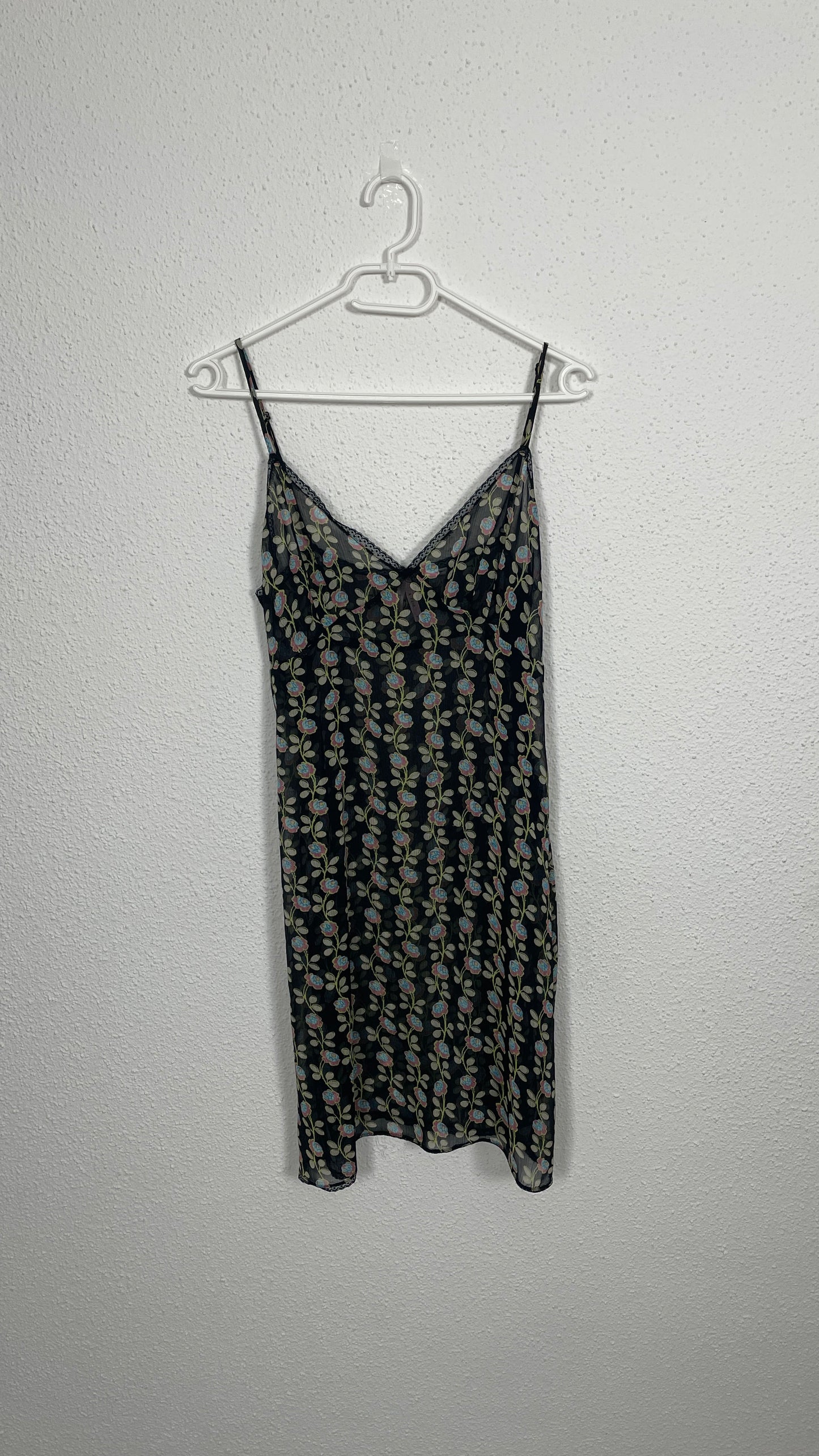 Sheer Floral Slip Dress