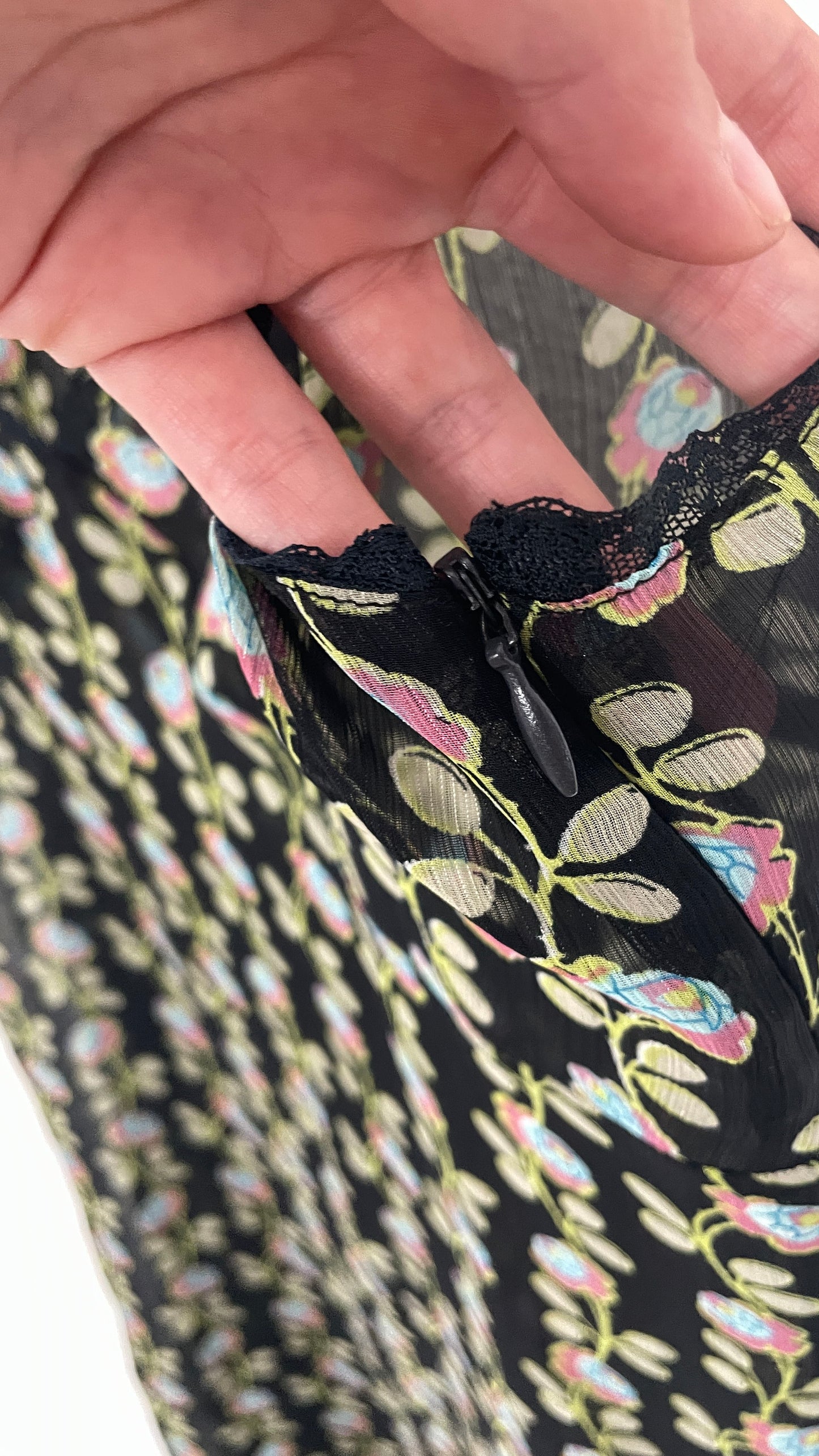 Sheer Floral Slip Dress