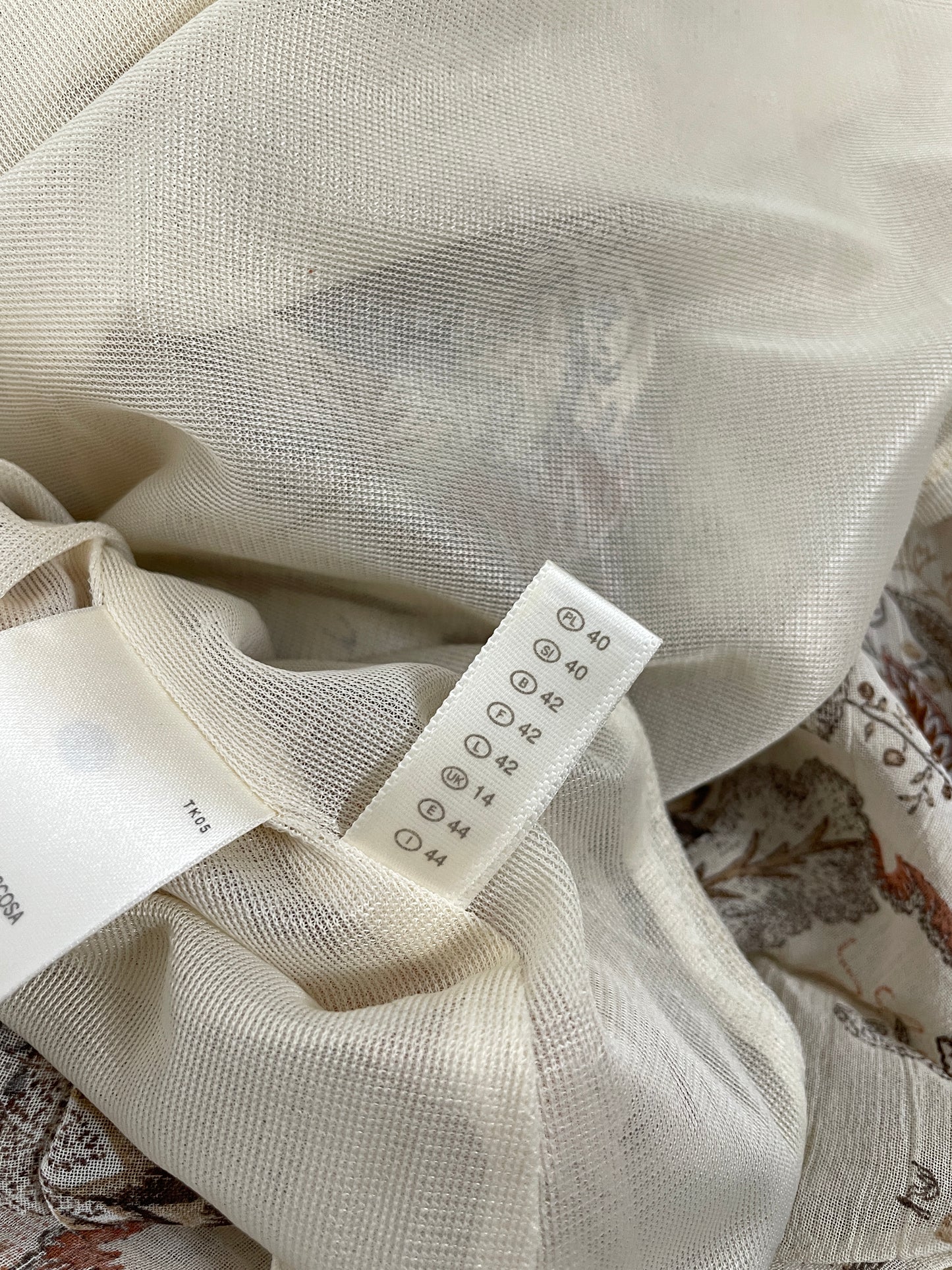 Y2K Floral Cream Maxi Slip Dress
