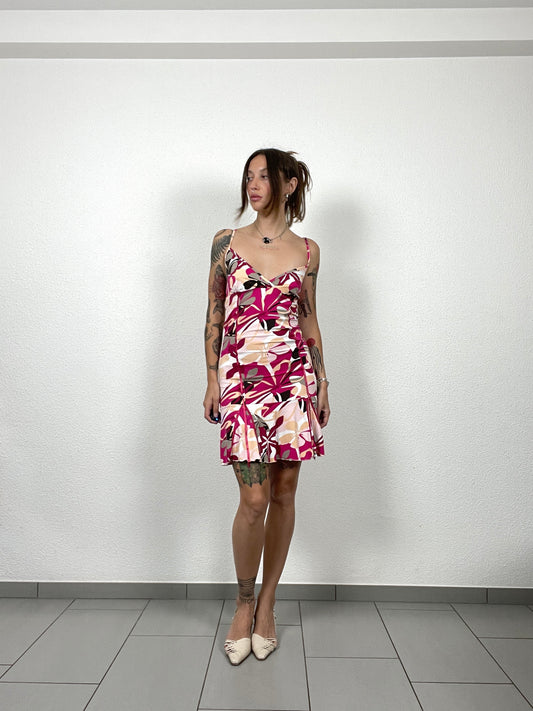 Vintage Y2K Madonna Floral Mini Dress