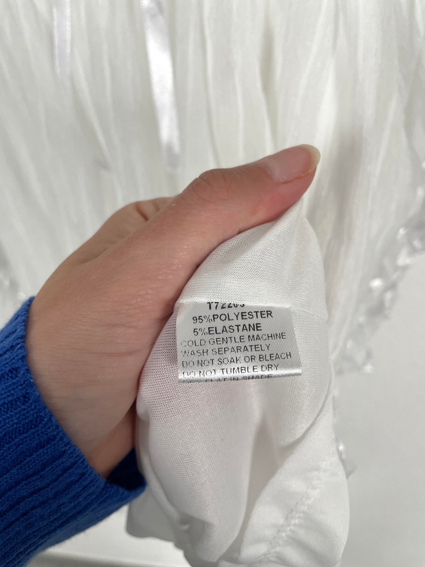 KDK London White Ruffle Tunic