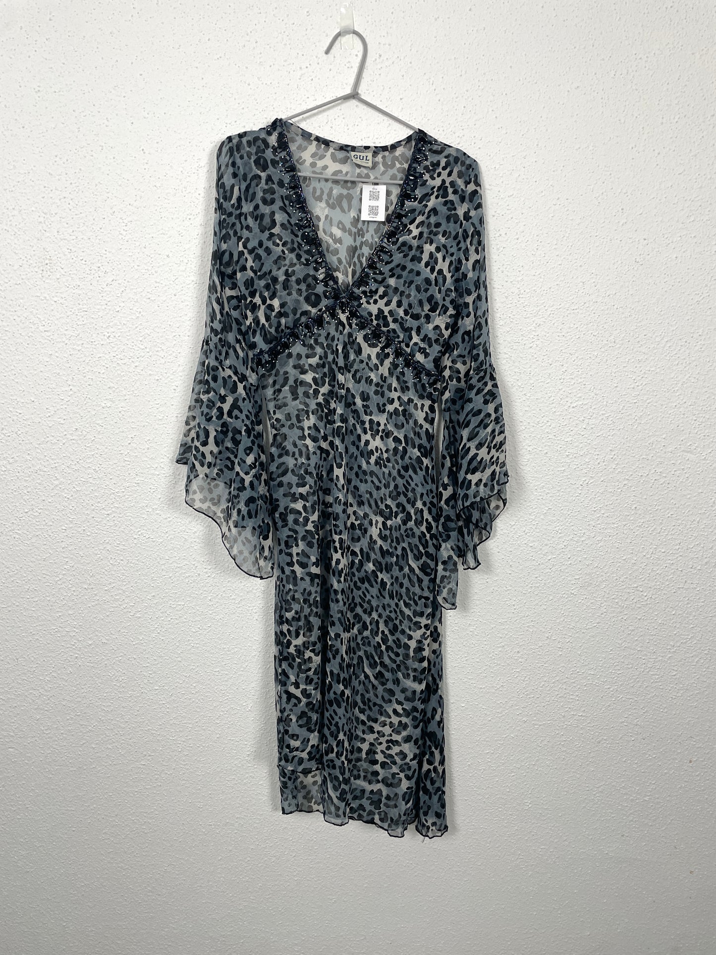 Vintage 2000s Sheer Leopard Dress