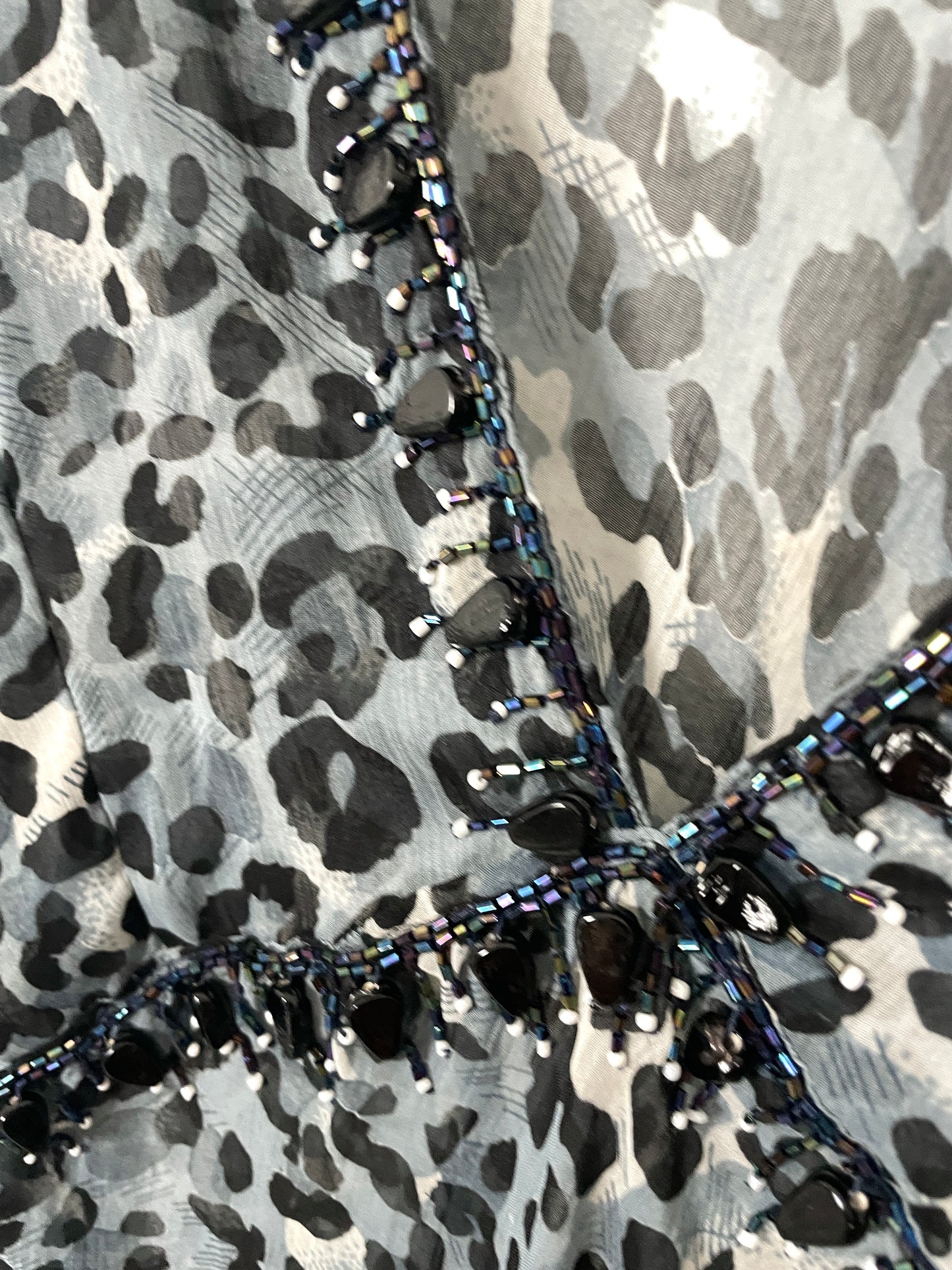 Vintage 2000s Sheer Leopard Dress