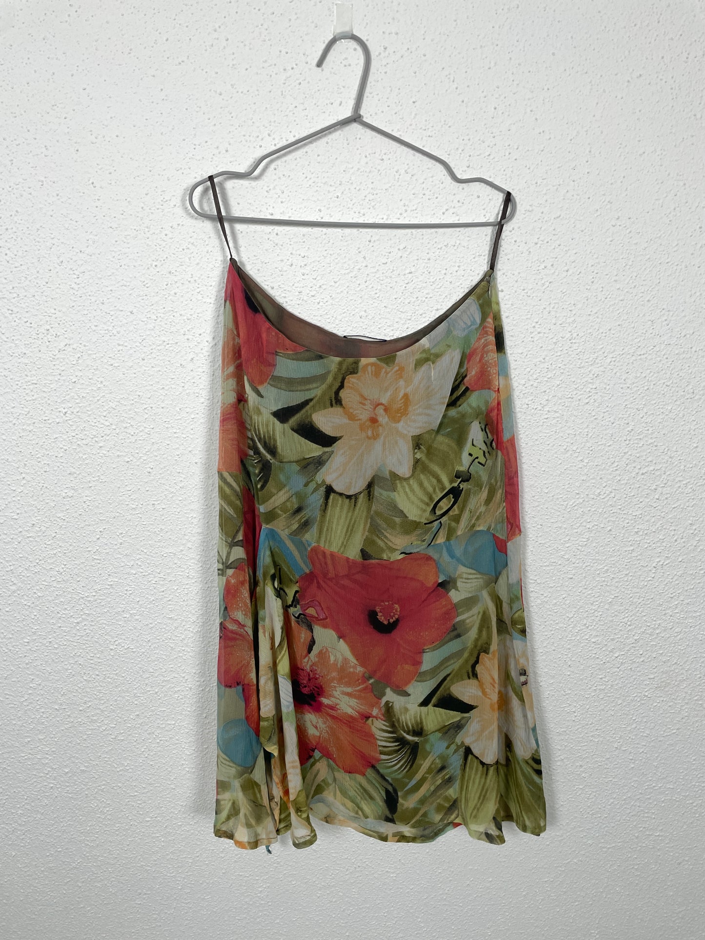 Luisa Cerano 100% Silk Floral Skirt