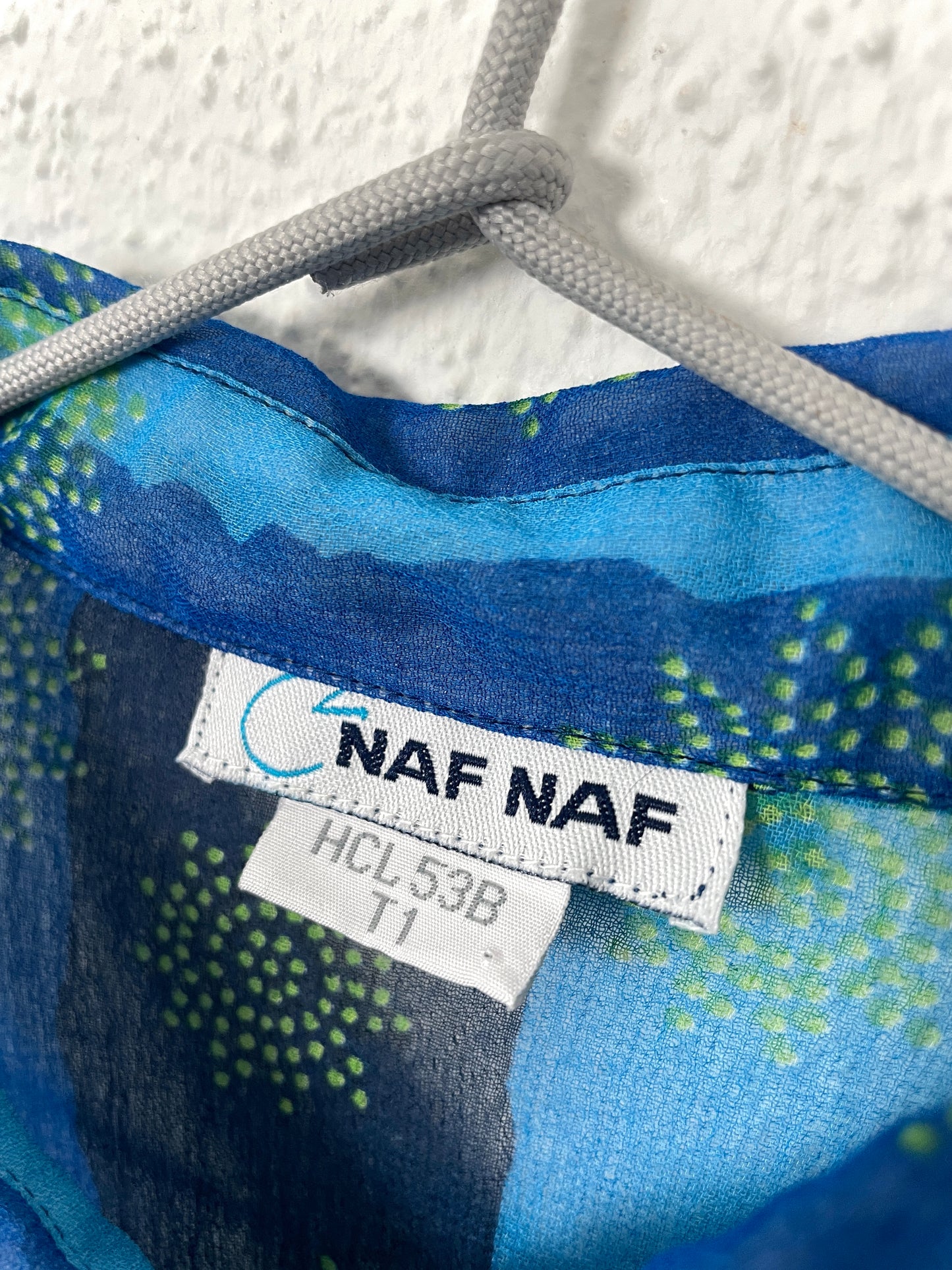 Vintage NAF NAF Sheer Blue Blouse – Size T1 (S)