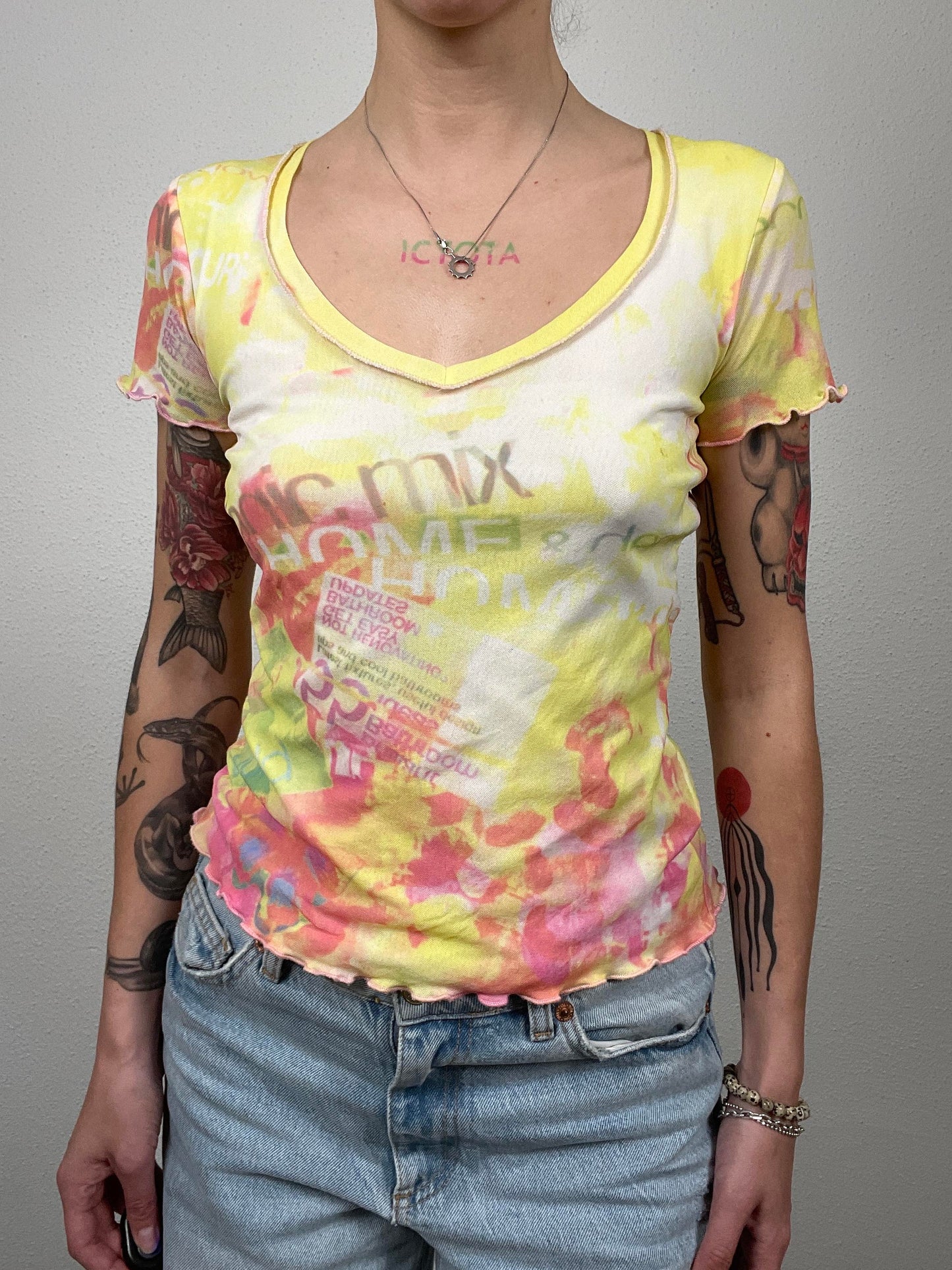 Vintage Y2K Oui Mesh T-Shirt